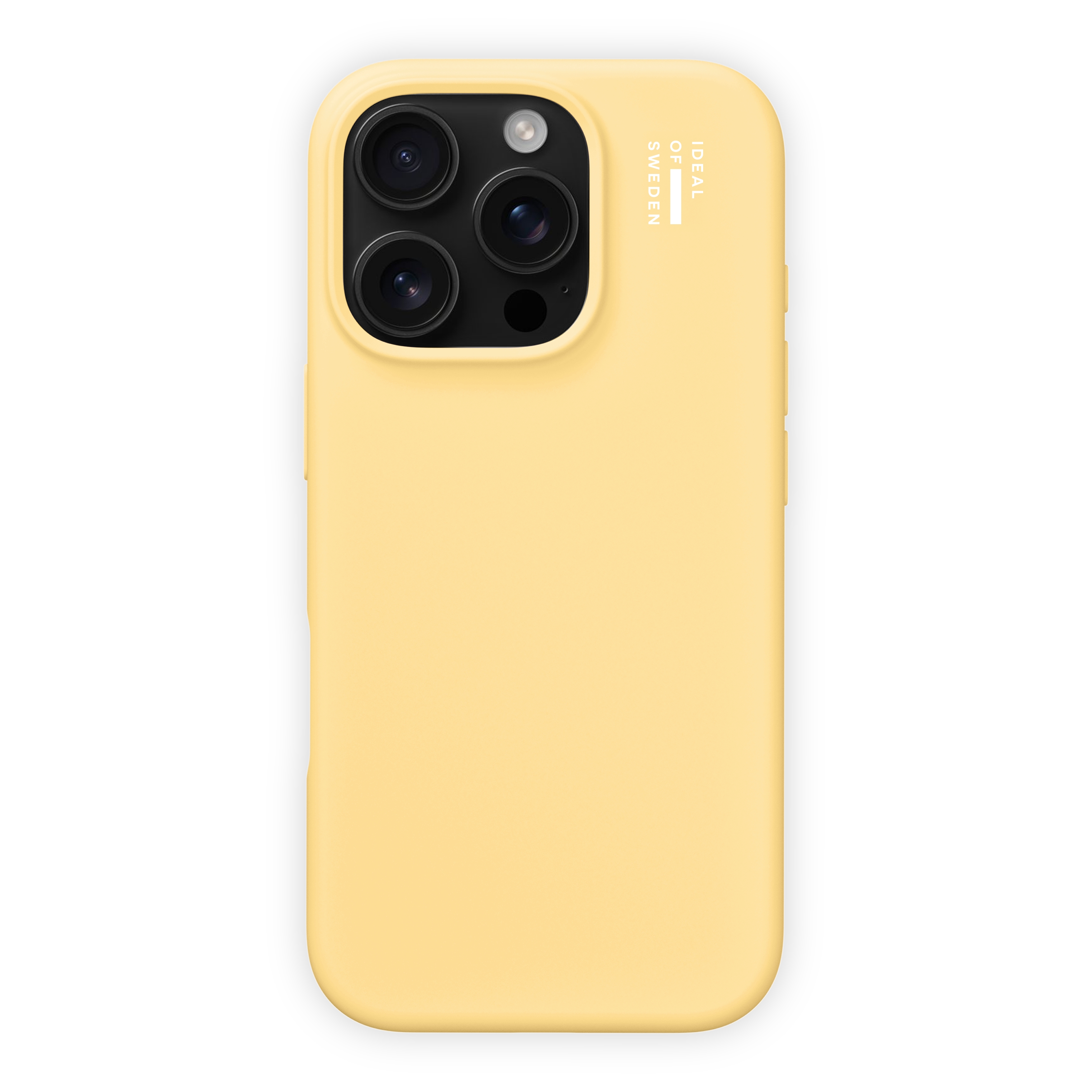 iDeal of Sweden Coque en silicone avec MagSafe Apple iPhone 16 Pro - Soft Lemon