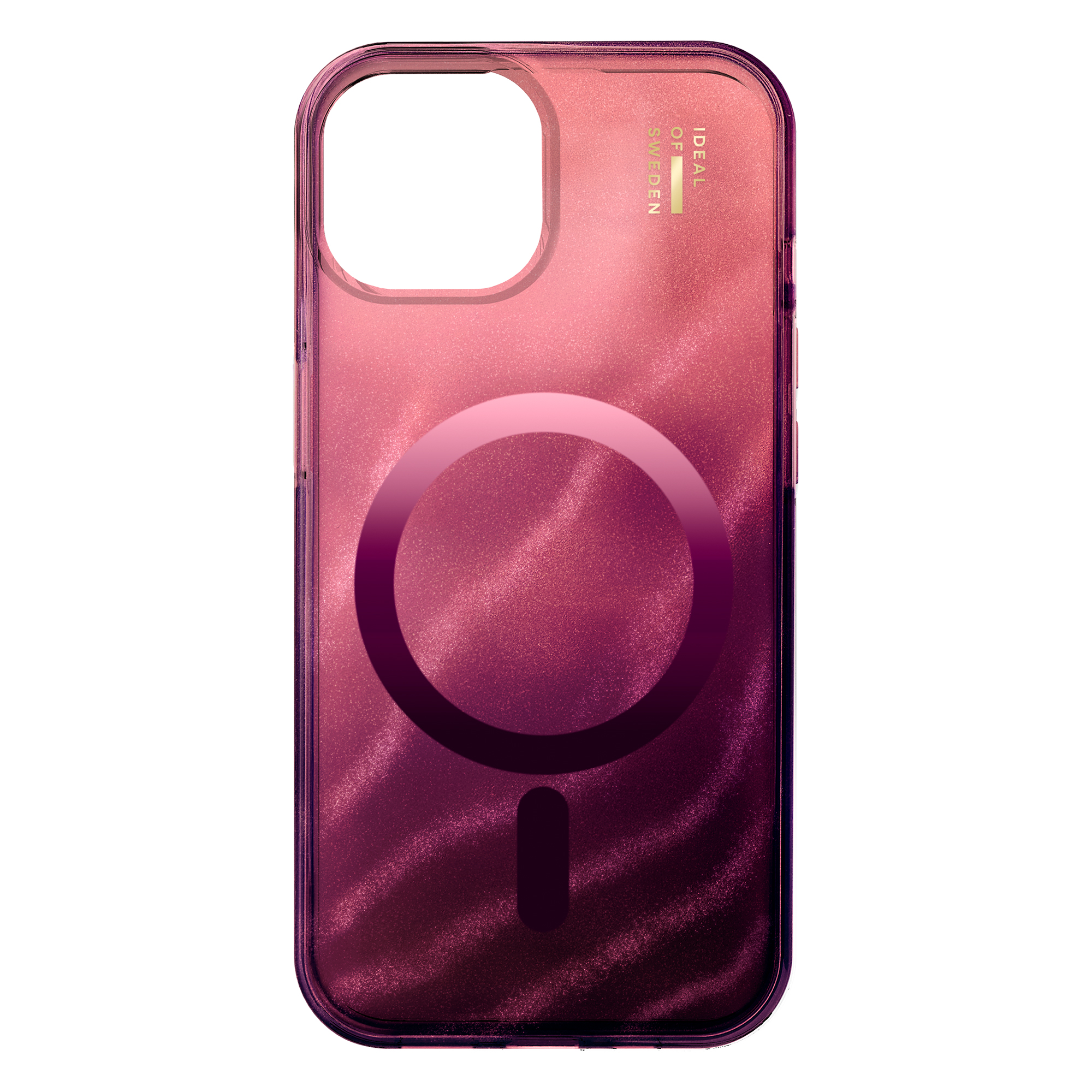 iDeal of Sweden Coque Clear MagSafe Apple iPhone 17e / 16e / 15 / 14 / 13 - Cherry Lacquer