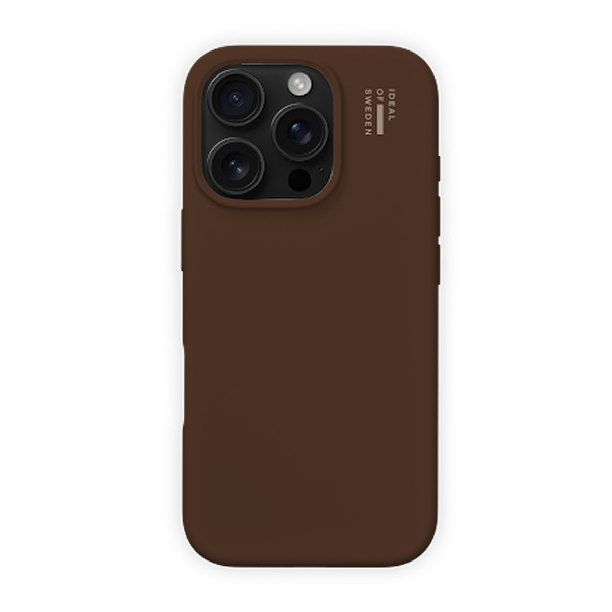iDeal of Sweden Coque en silicone avec MagSafe Apple iPhone 17e / 16e / 15 / 14 / 13 - Mocha Mousse