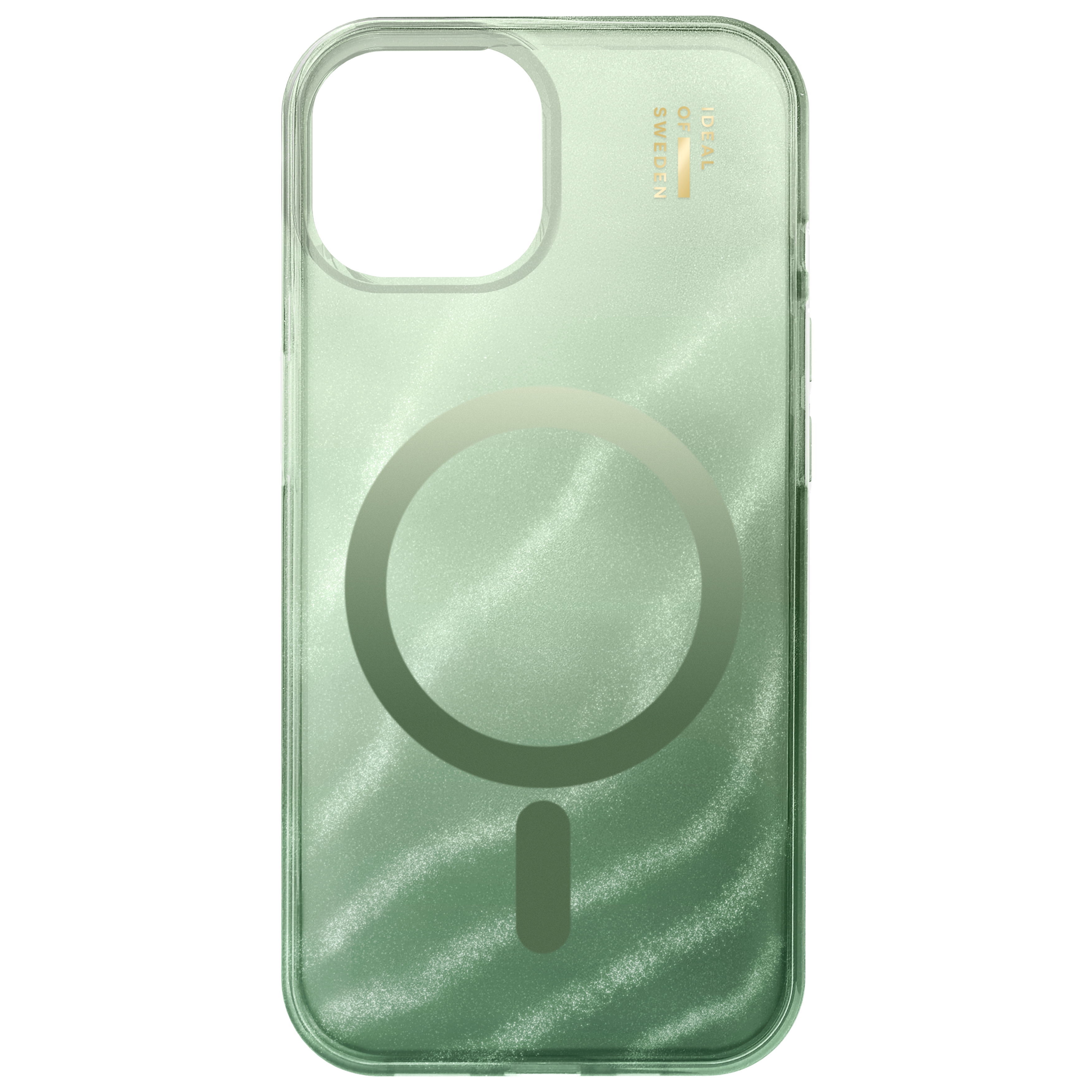 iDeal of Sweden Coque Clear MagSafe Apple iPhone 17e / 16e / 15 / 14 / 13 - Sage Green