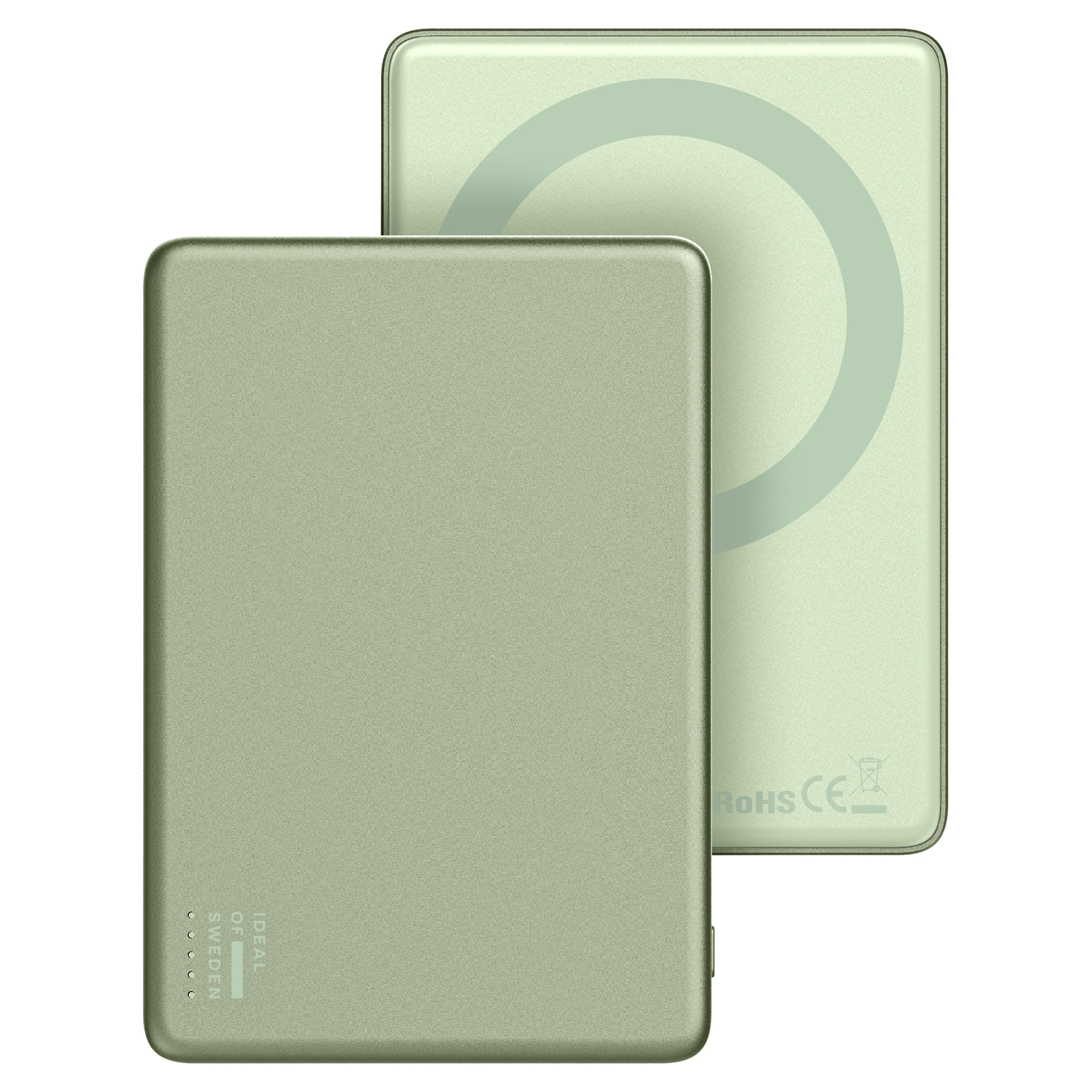 iDeal of Sweden Slim MagSafe Powerbank 5.000 mAh - Draadloze powerbank - Sage Green