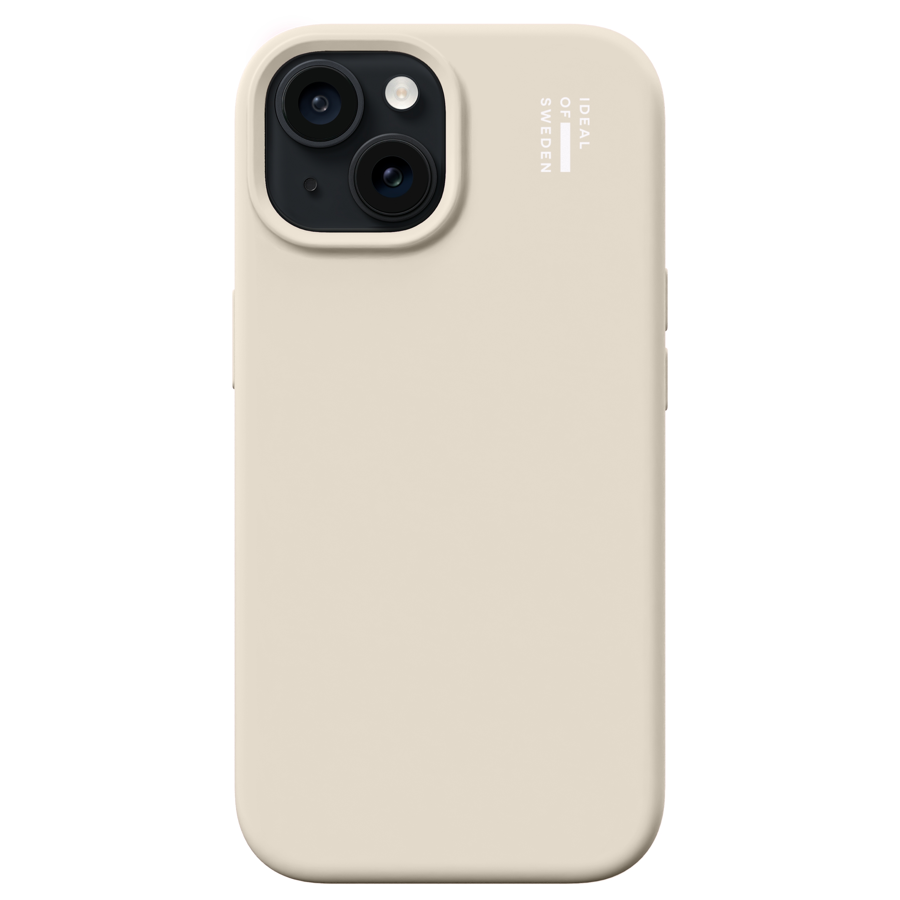 iDeal of Sweden Coque en silicone avec MagSafe Apple iPhone 17e / 16e / 15 / 14 / 13 - Cloud Dancer