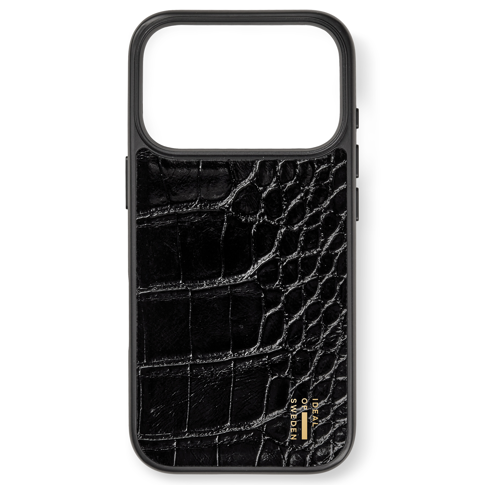 iDeal of Sweden Vegan Leather MagSafe Backcover voor de Apple iPhone 18 Pro Max / 17 Pro Max - Black Croco