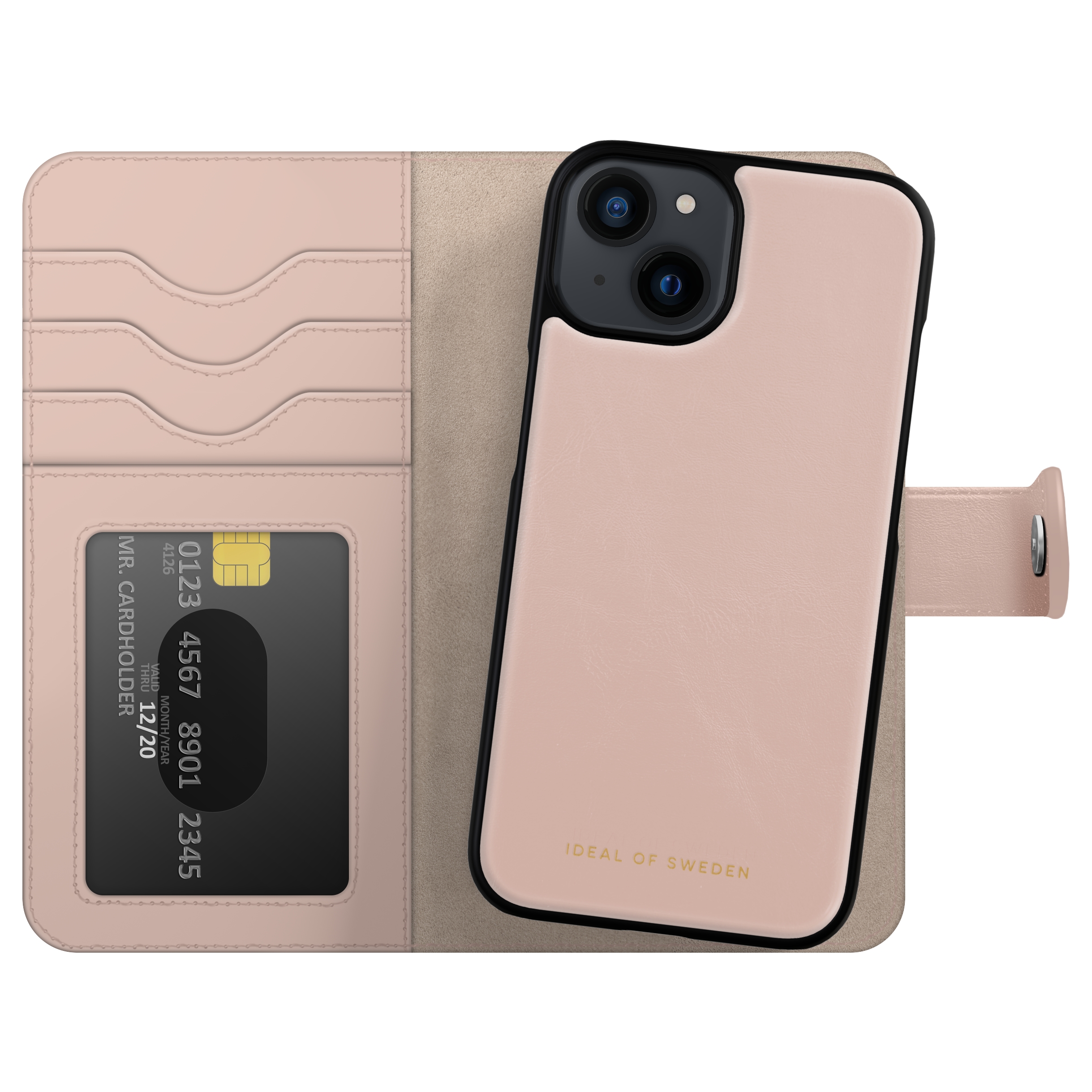 iDeal of Sweden Magnet Wallet+ Bookcase voor de Apple iPhone 17e / 16e / 15 / 14 / 13 - Pink