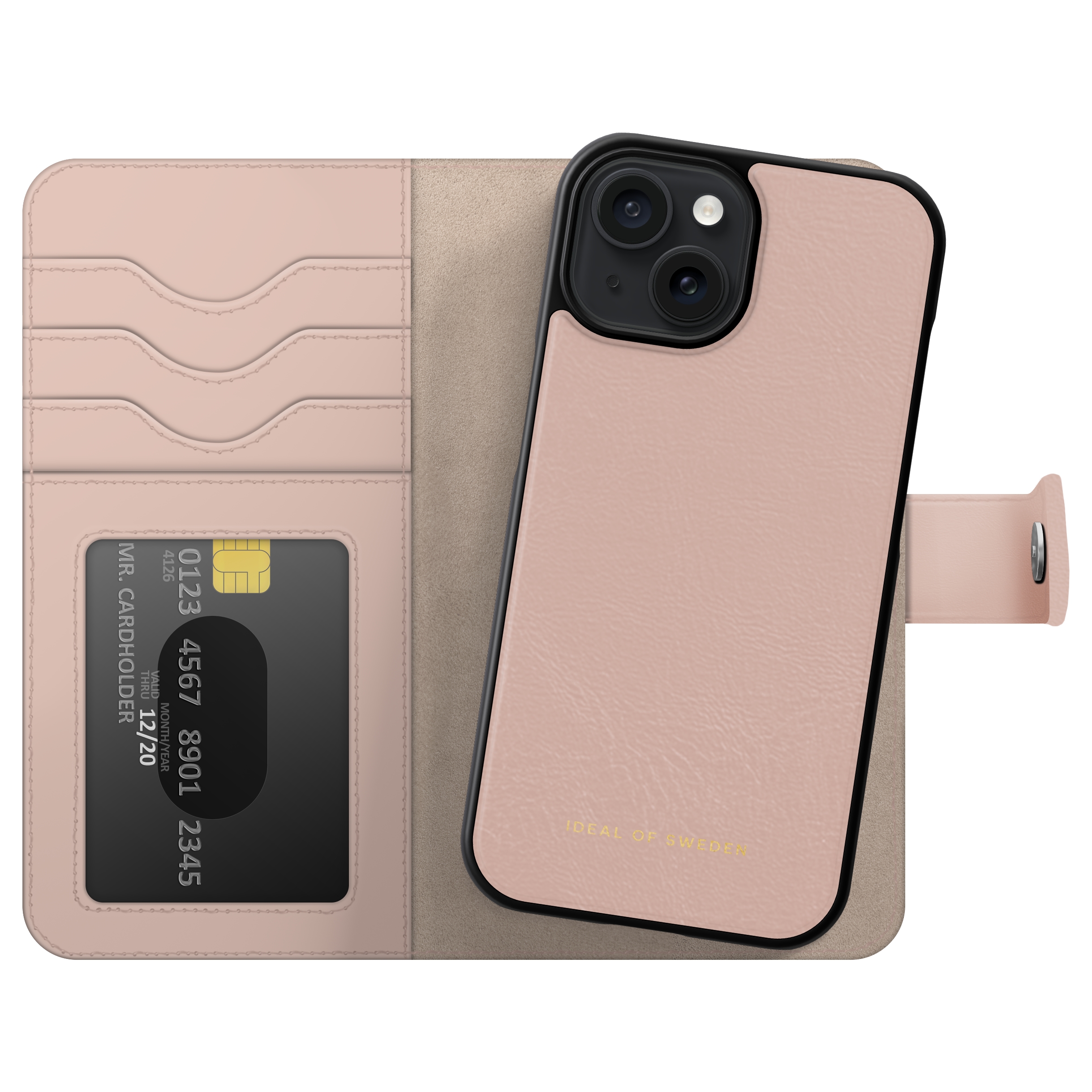 iDeal of Sweden Magnet Wallet+ Bookcase voor de Apple iPhone 15 - Pink
