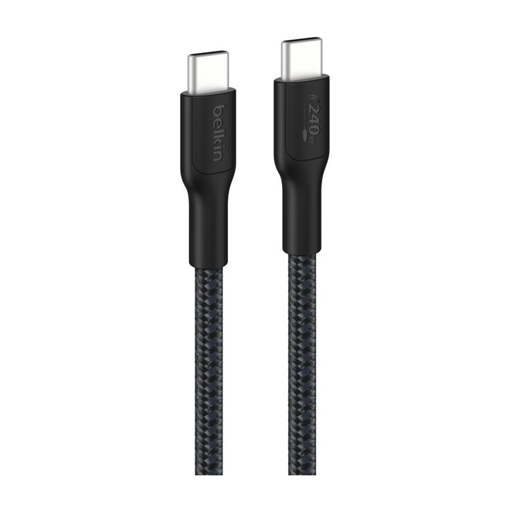 Belkin Câble USB-C vers USB-C tressé BoostCharge Pro - 3 mètres - Noir