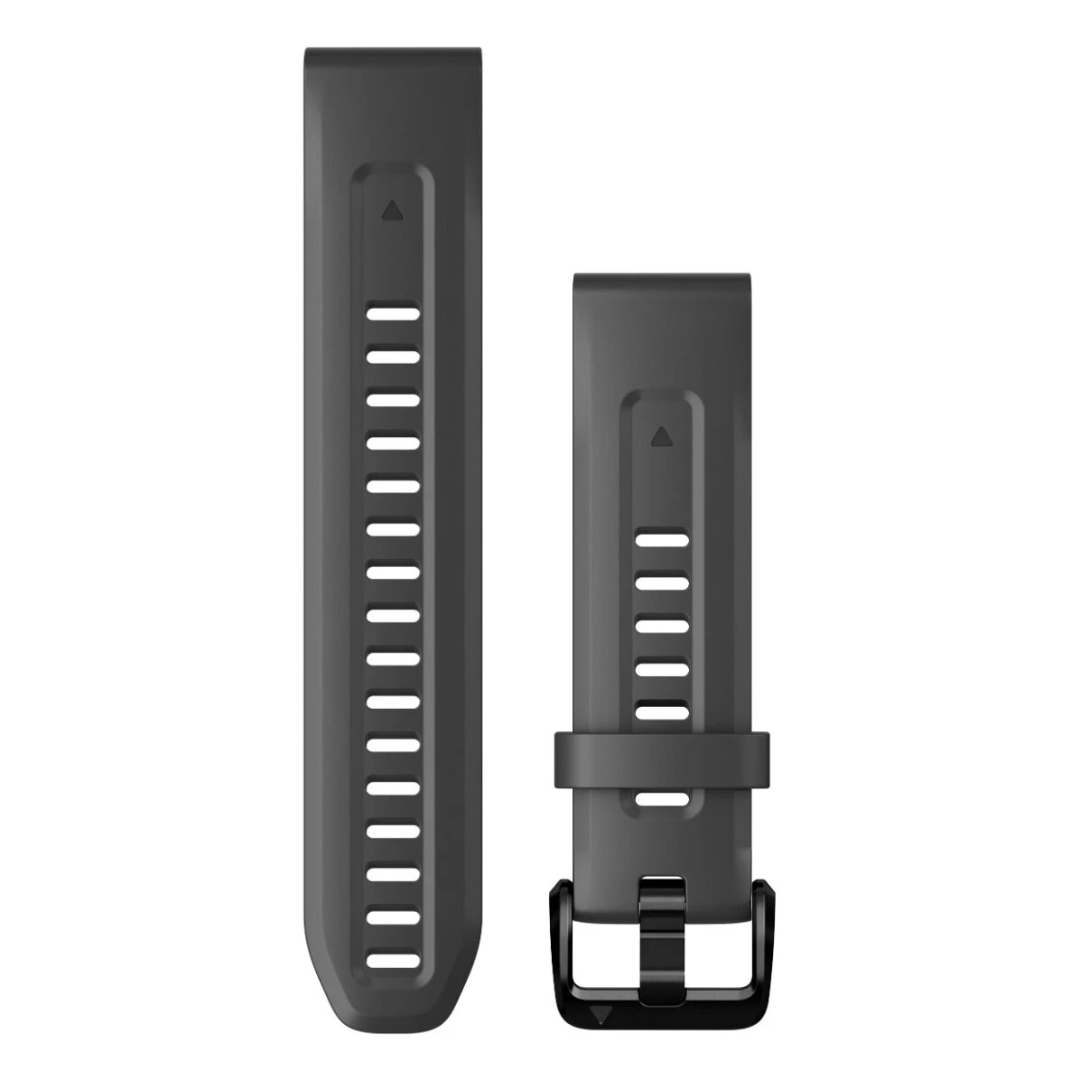 QuickFit® Siliconen bandje - Garmin 20 mm aansluiting - Graphite
