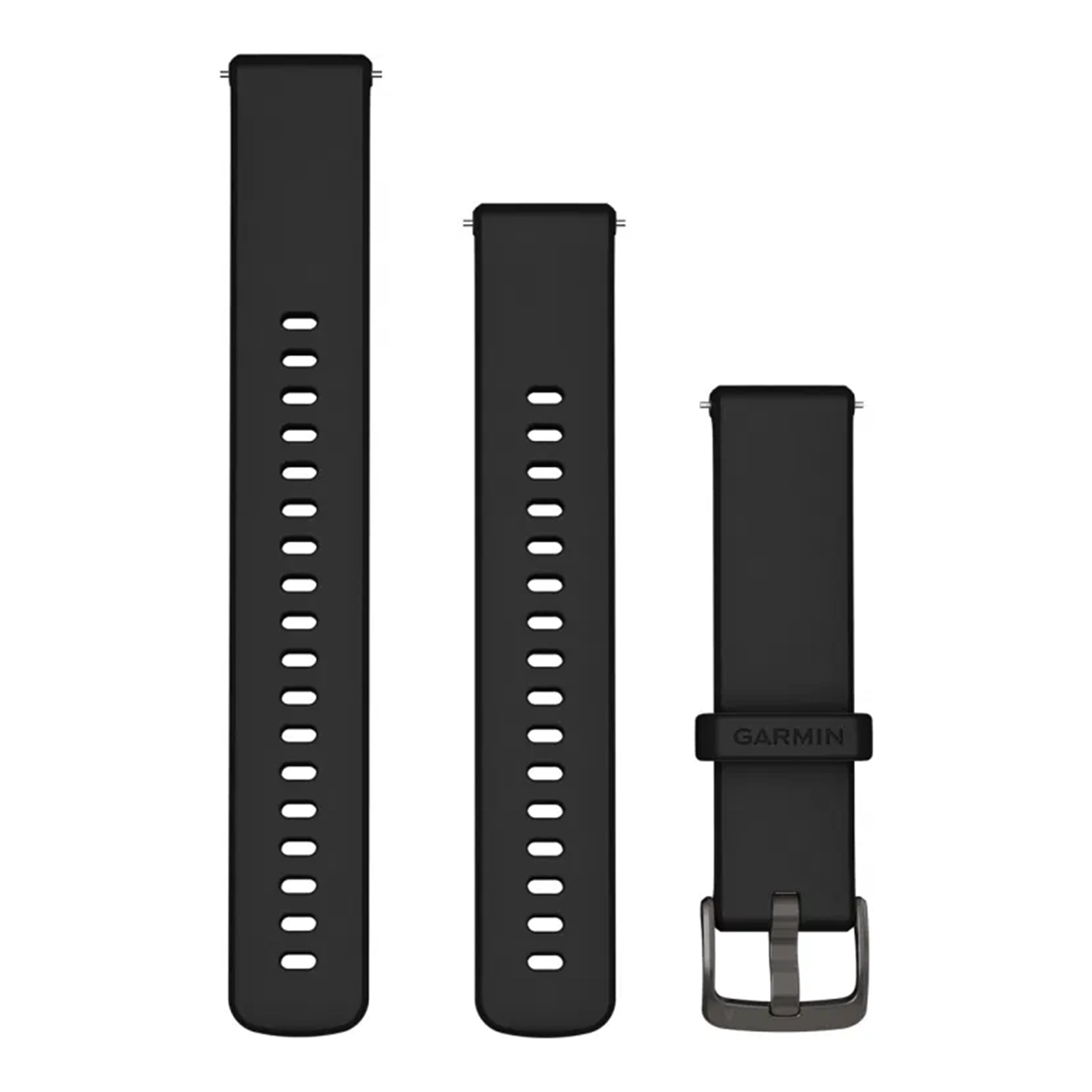 Siliconen bandje - Garmin 22 mm aansluiting - Black / Slate