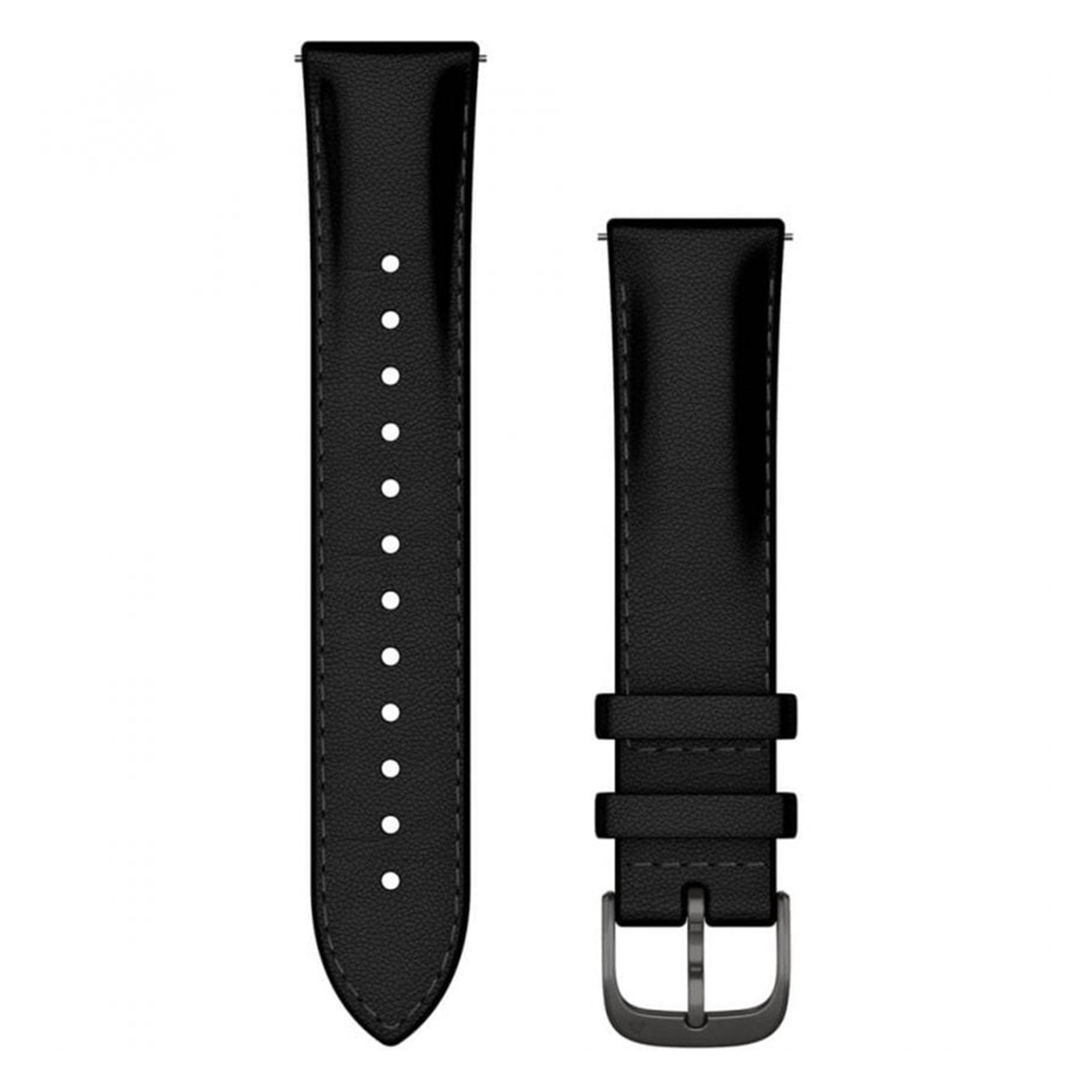 Leren bandje - Garmin 20 mm aansluiting - Zwart