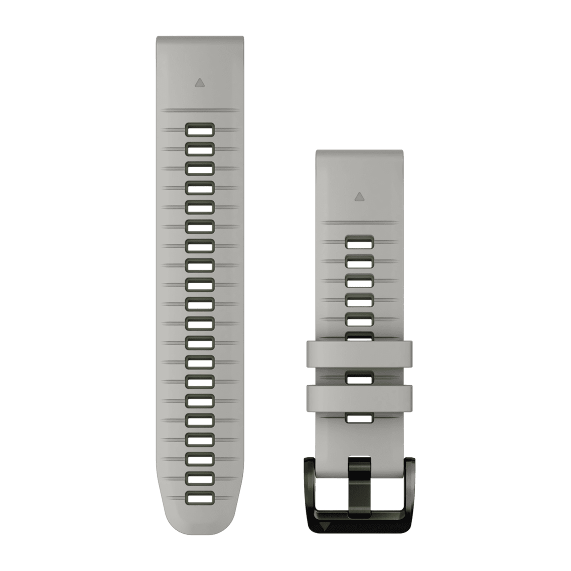 QuickFit® Siliconen bandje - Garmin 22 mm aansluiting - Fog Gray / Moss