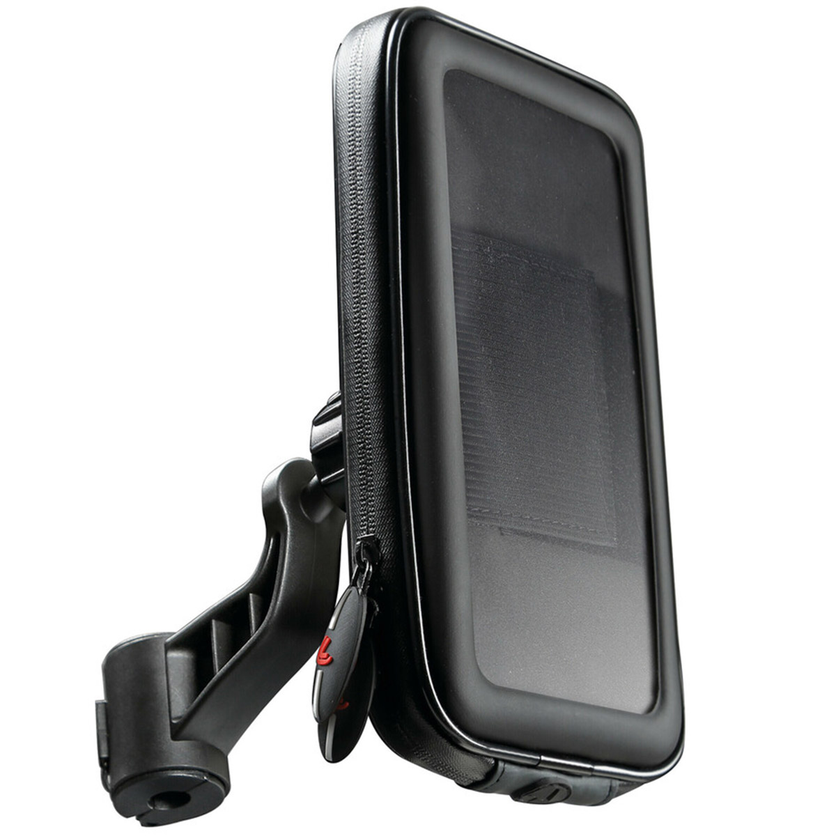 Lampa Smart Case Telefoonhouder Scooter - Spatwaterdicht - 360° draaibaar - Spiegel en windscherm bevestiging - Zwart