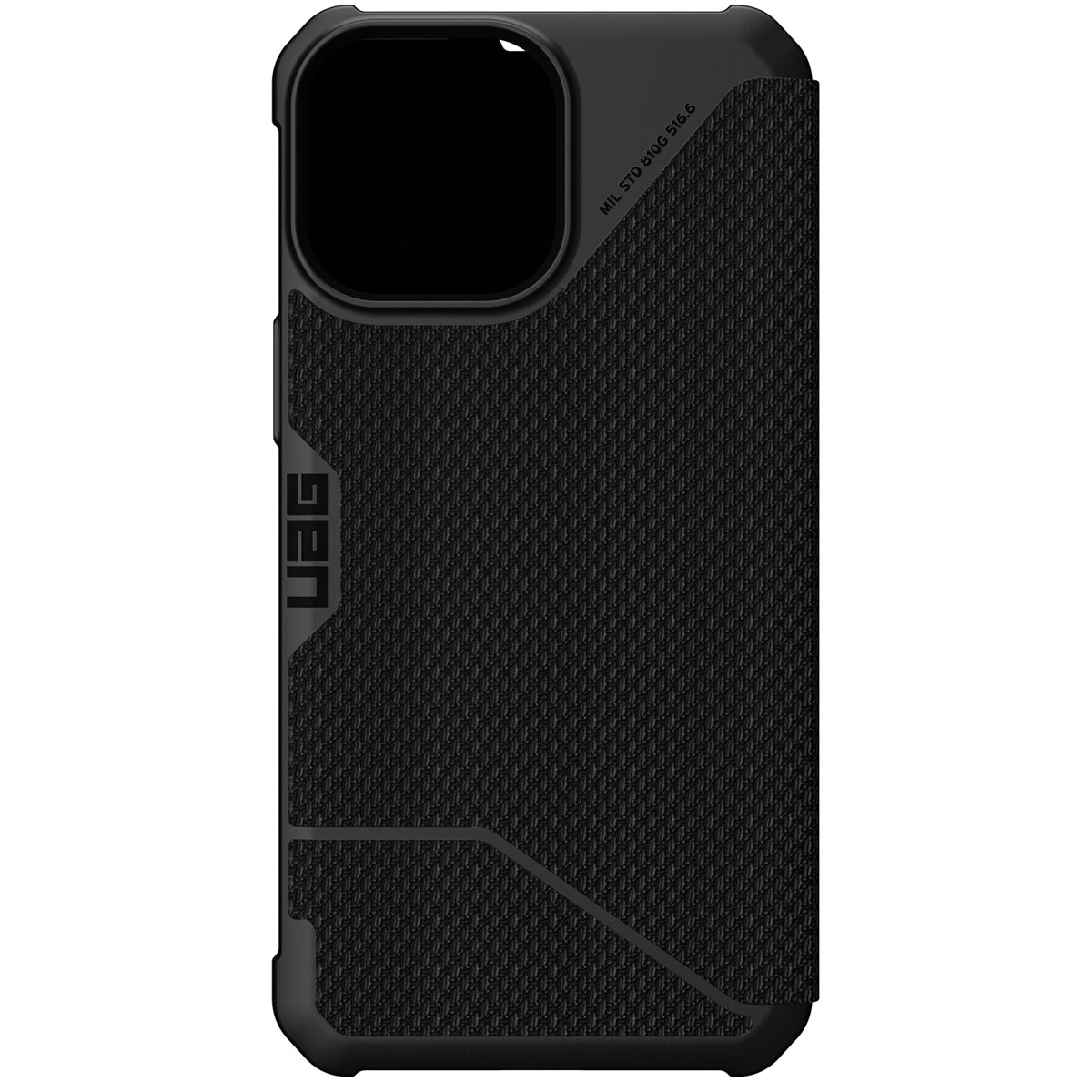 UAG Metropolis Bookcase voor de Apple iPhone 13 Pro Max - Kevlar Black