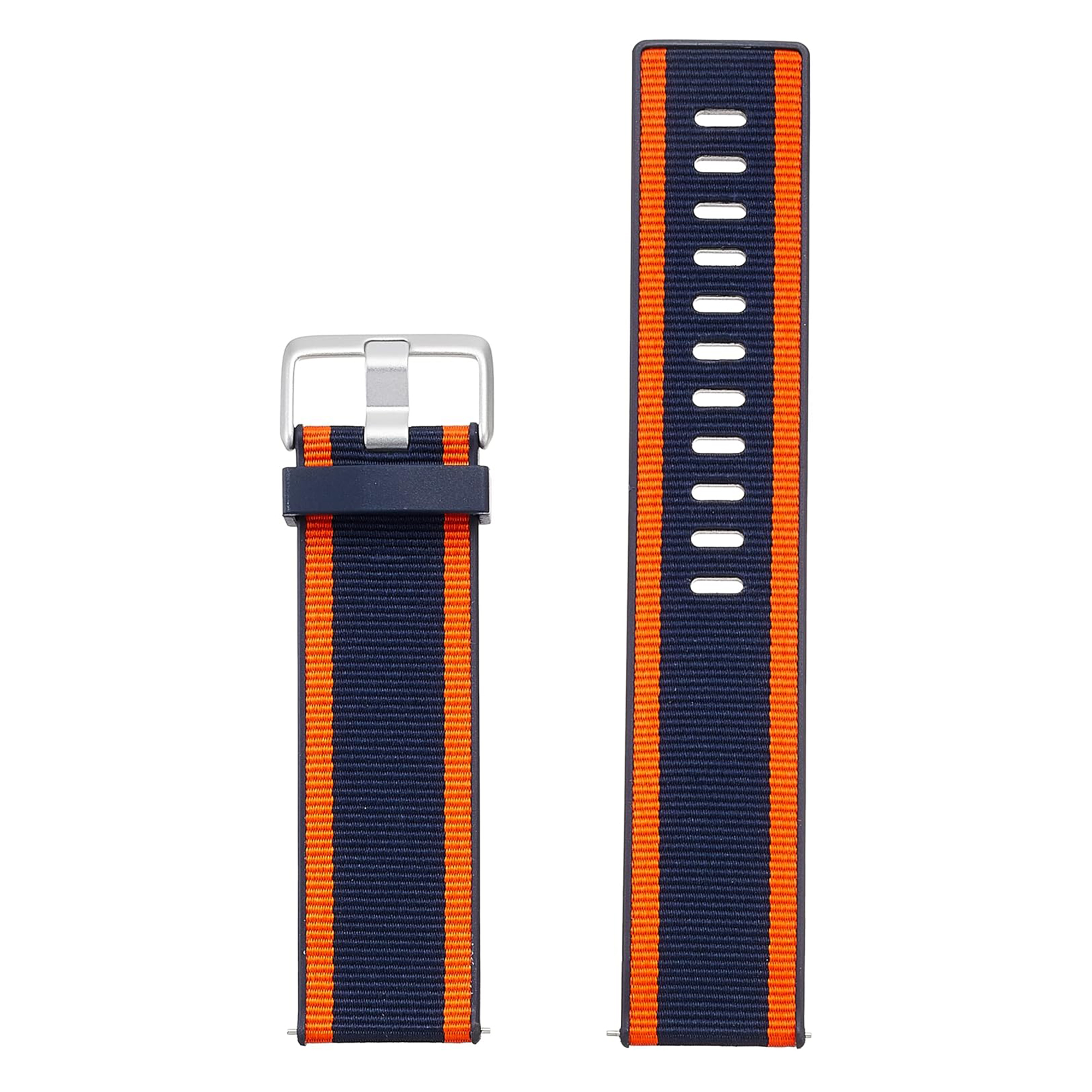 Bracelet Woven Fitbit Versa / Versa 2 / Versa Lite - Taille L - Navy / Orange