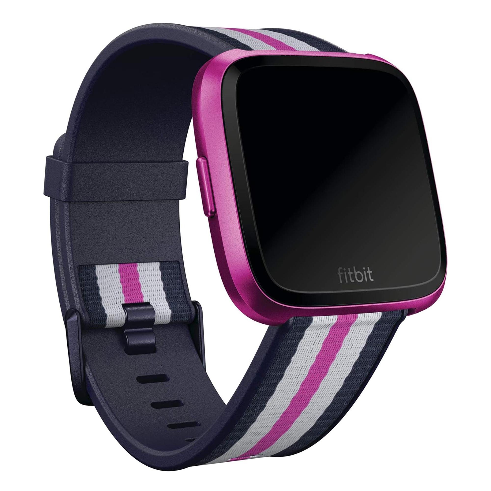 Bracelet Woven Fitbit Versa / Versa 2 / Versa Lite - Taille L - Navy / Mulberry