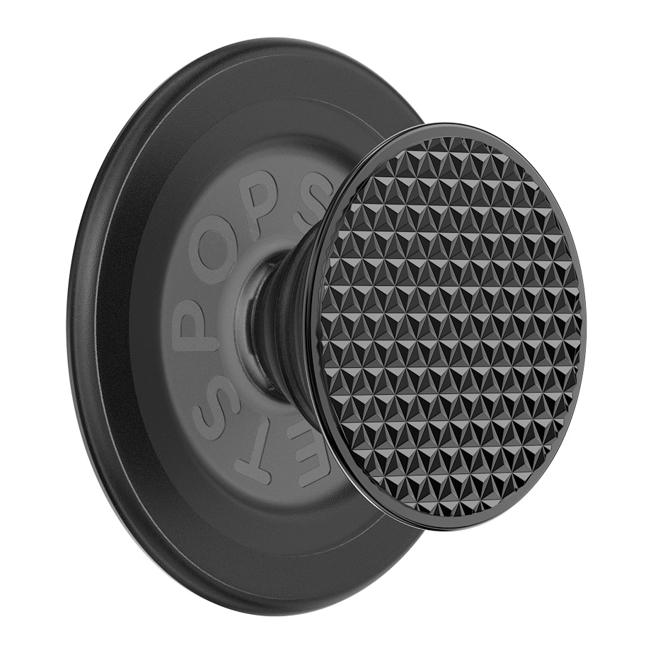 PopSockets PopGrip MagSafe Round - Triangle Knurled Black