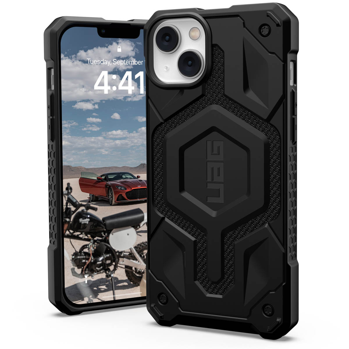 UAG Coque Monarch MagSafe Apple iPhone 14 Plus - Kevlar Black