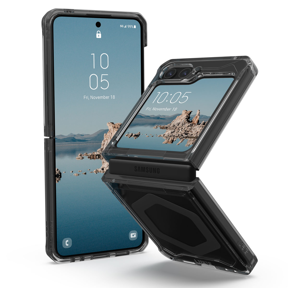 UAG Plyo Pro Backcover voor de Samsung Galaxy Z Flip 5 - Ash