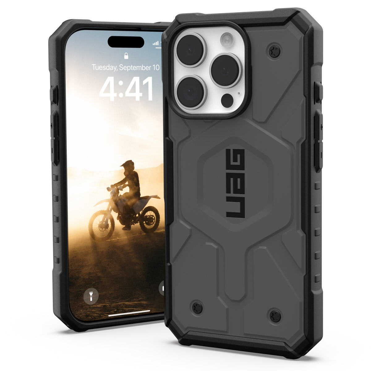 UAG Coque Pathfinder MagSafe Apple iPhone 16 Pro - Silver