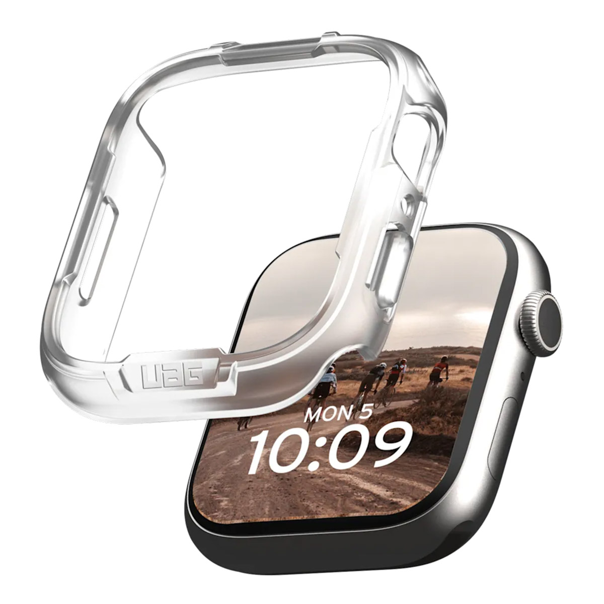 UAG Scout | Coque Bumper Apple Watch 7 / 8 / 9 - 45 mm - Clear