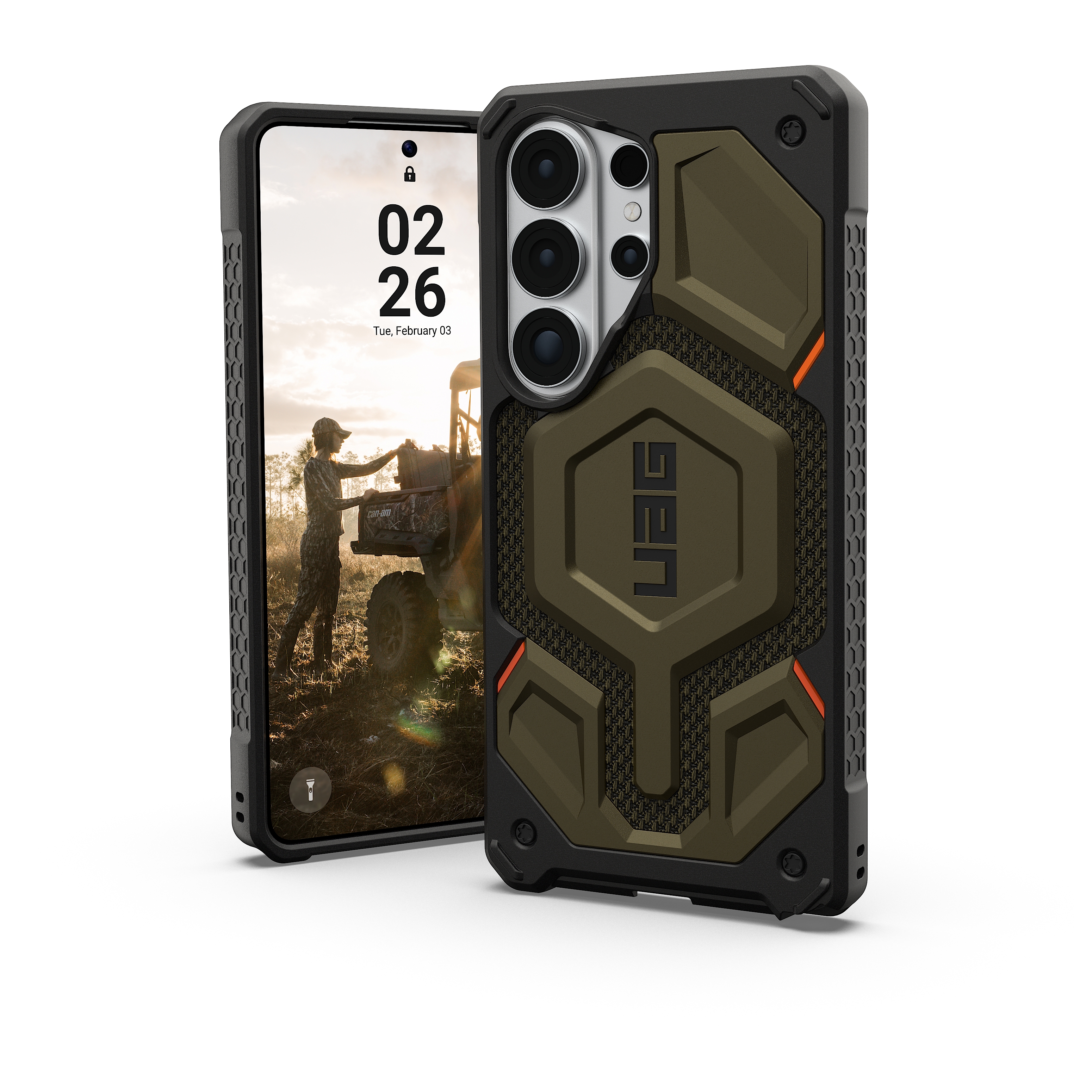 UAG Coque arrière Monarch Pro Samsung Galaxy S26 Ultra - Kevlar Element Green