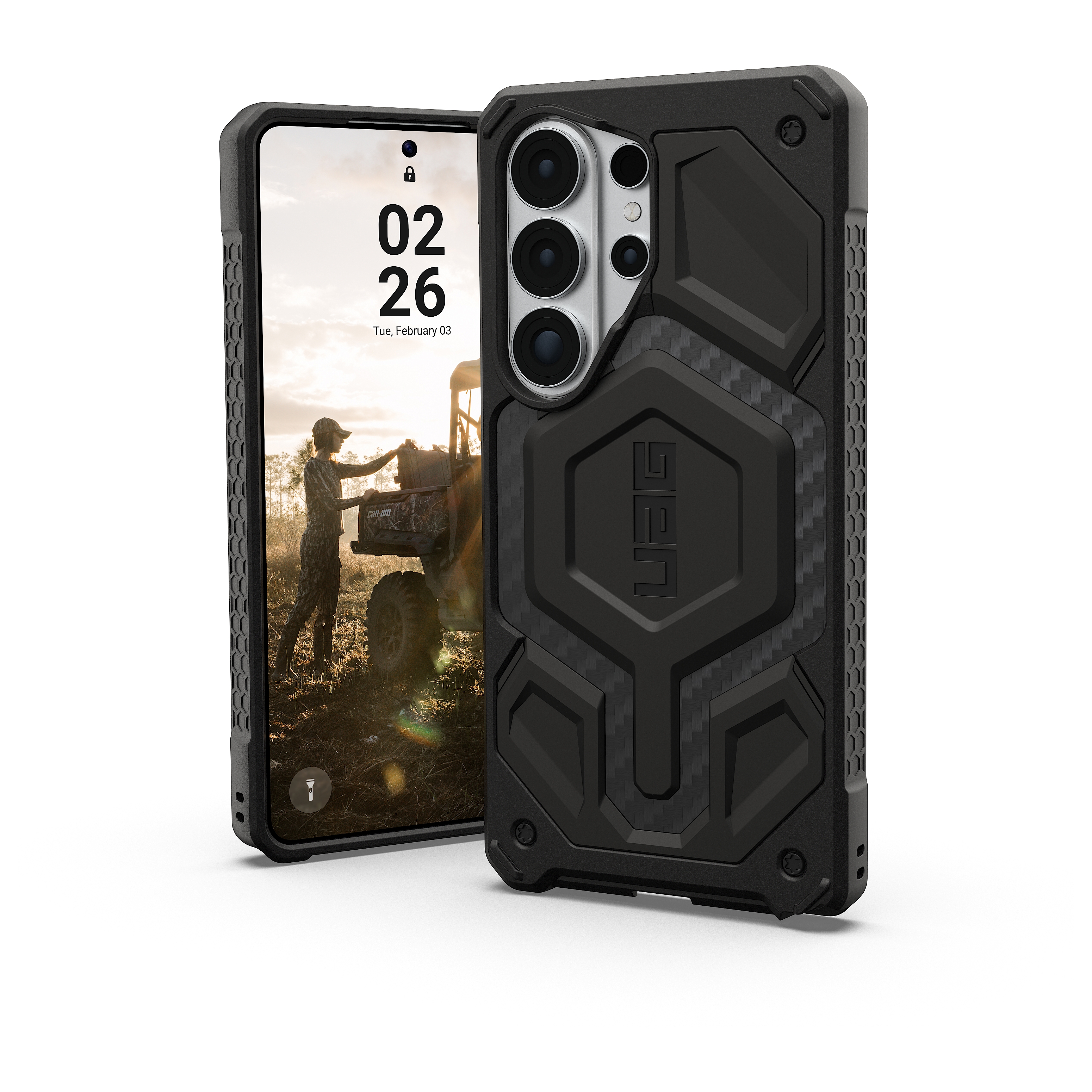 UAG Coque arrière Monarch Pro Samsung Galaxy S26 Ultra - Carbon Fiber