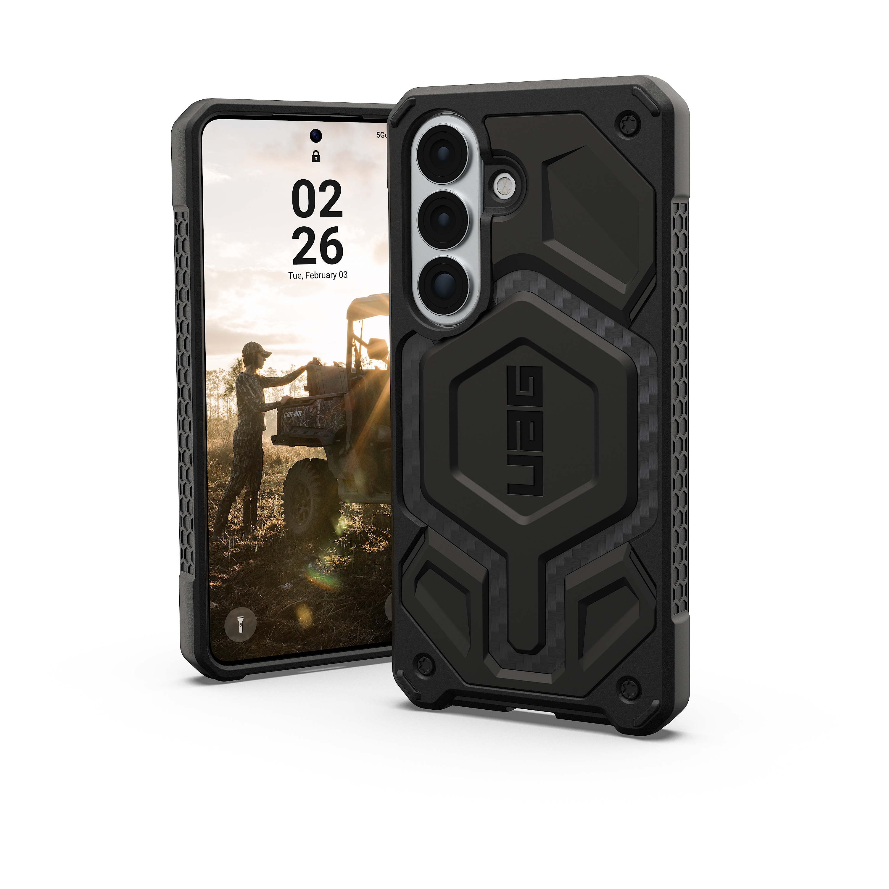 UAG Coque arrière Monarch Pro Samsung Galaxy S26 - Carbon Fiber