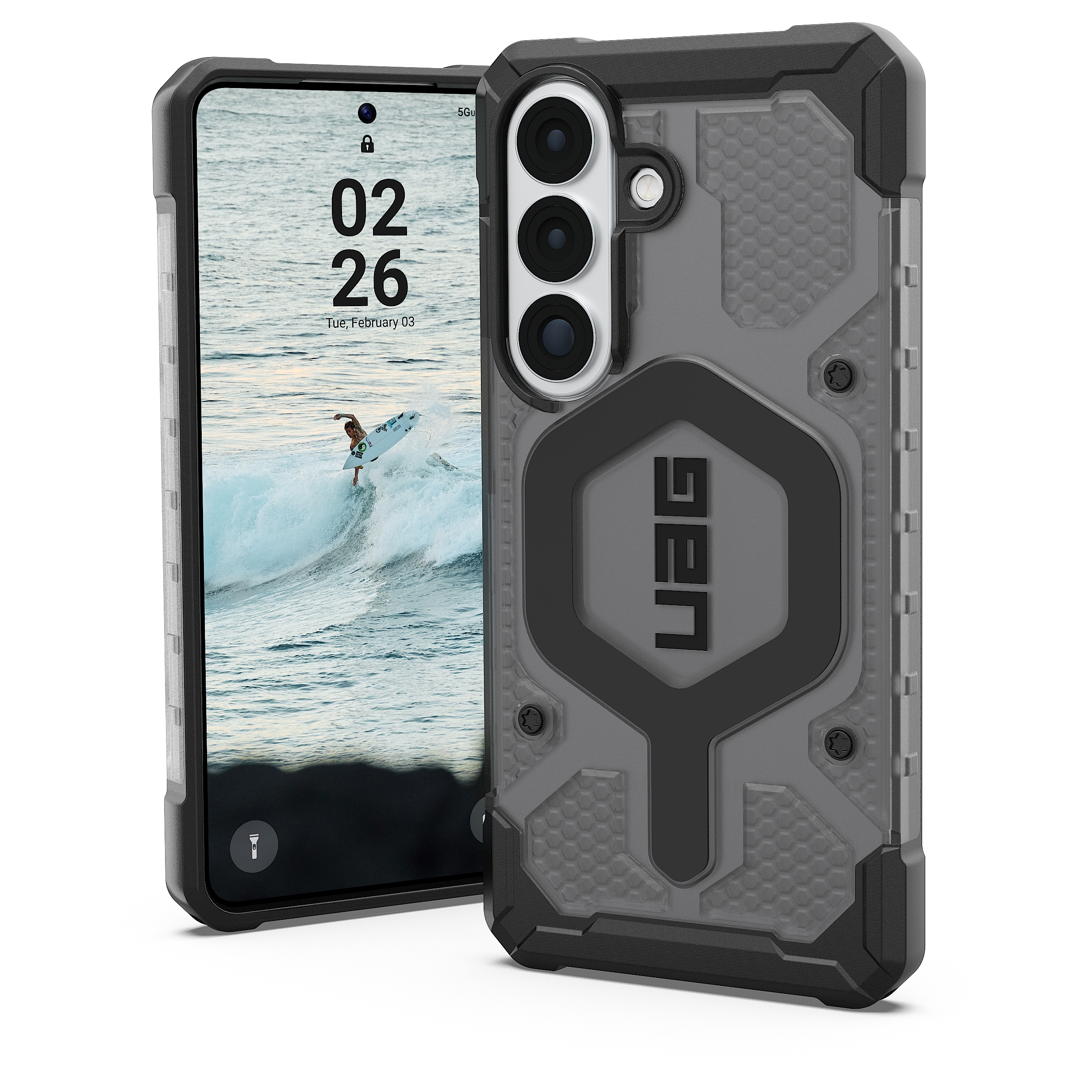 UAG Pathfinder Backcover MagSafe voor de Samsung Galaxy S26 Plus - Ash Black