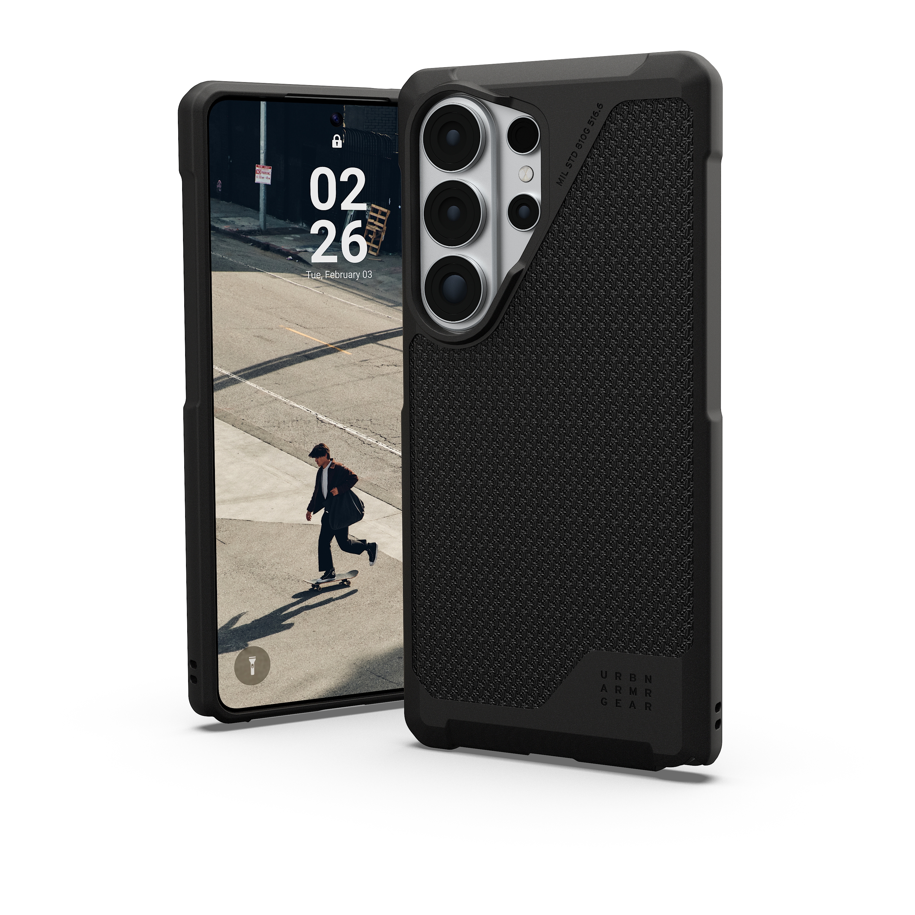 UAG Coque Metropolis LT MagSafe Samsung Galaxy S26 Ultra - Kevlar Black
