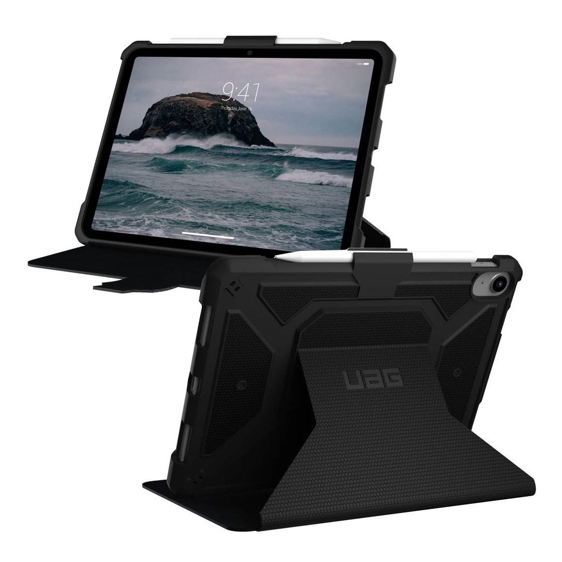 UAG Metropolis Bookcase voor de Apple iPad 11 (2025) 11 inch A16 / iPad 10 (2022) 10.9 inch - Black