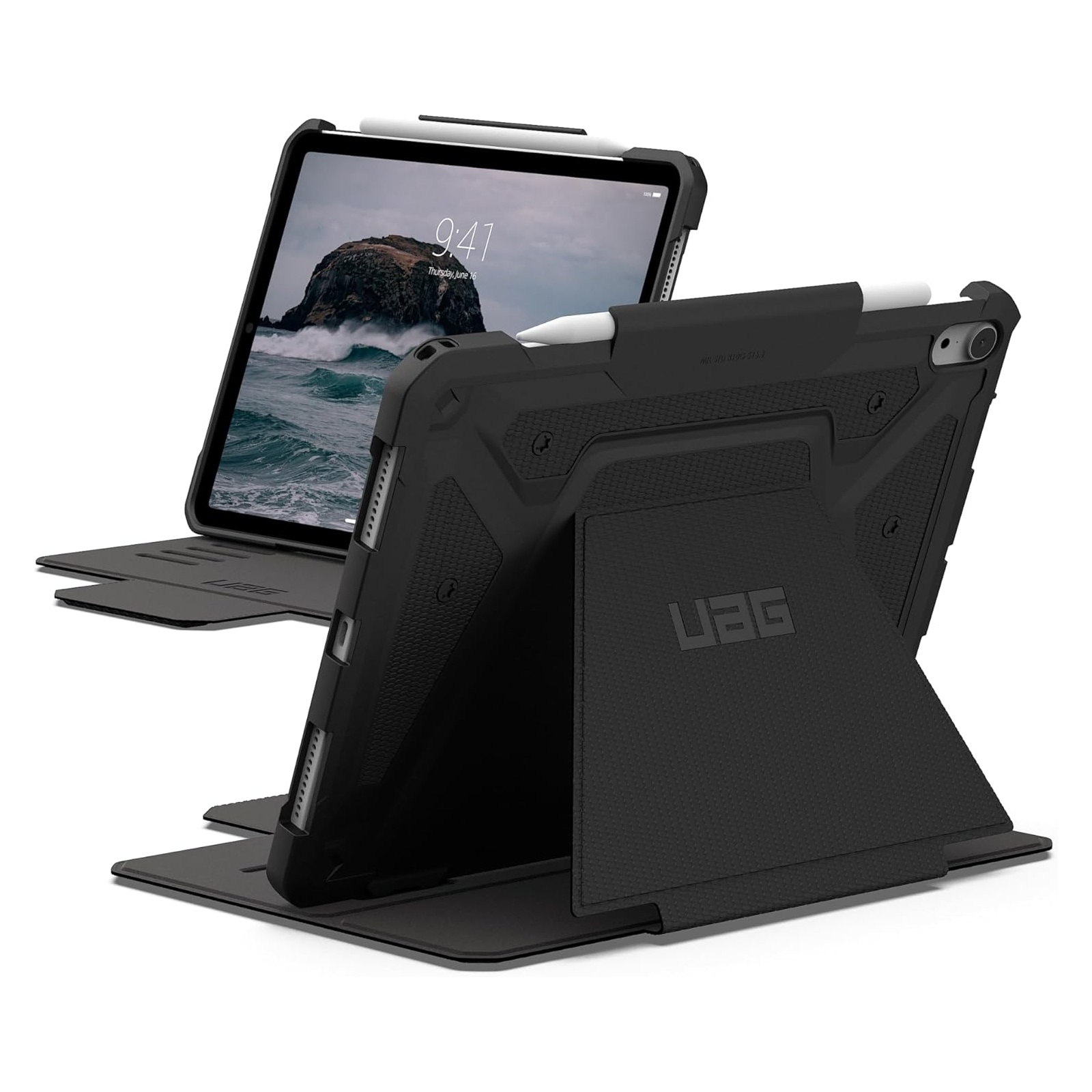 UAG Metropolis Bookcase voor de Apple iPad Air 11 inch (2026) M4 / (2025) M3 / (2024) M2 - Black