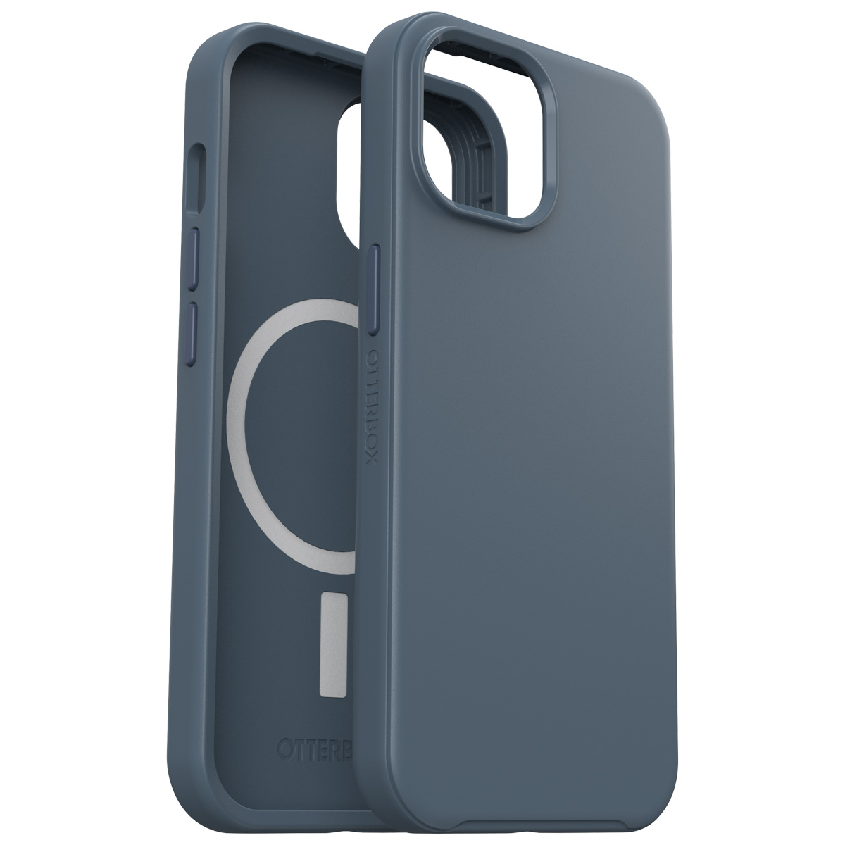 OtterBox Symmetry Clear Backcover MagSafe voor de Apple iPhone 17e / 16e / 15 / 14 / 13 - Blauw