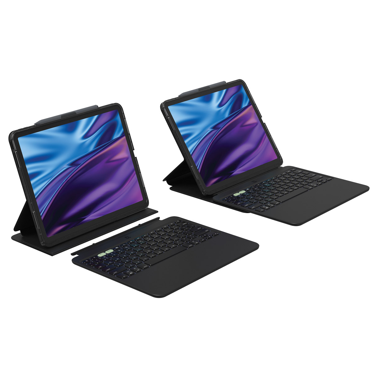 ZAGG Coque clavier tablette Pro Keys 2 Apple iPad Air 13 pouces (2026) M4 / (2025) M3 / (2024) M2 - AZERTY / FR - Noir
