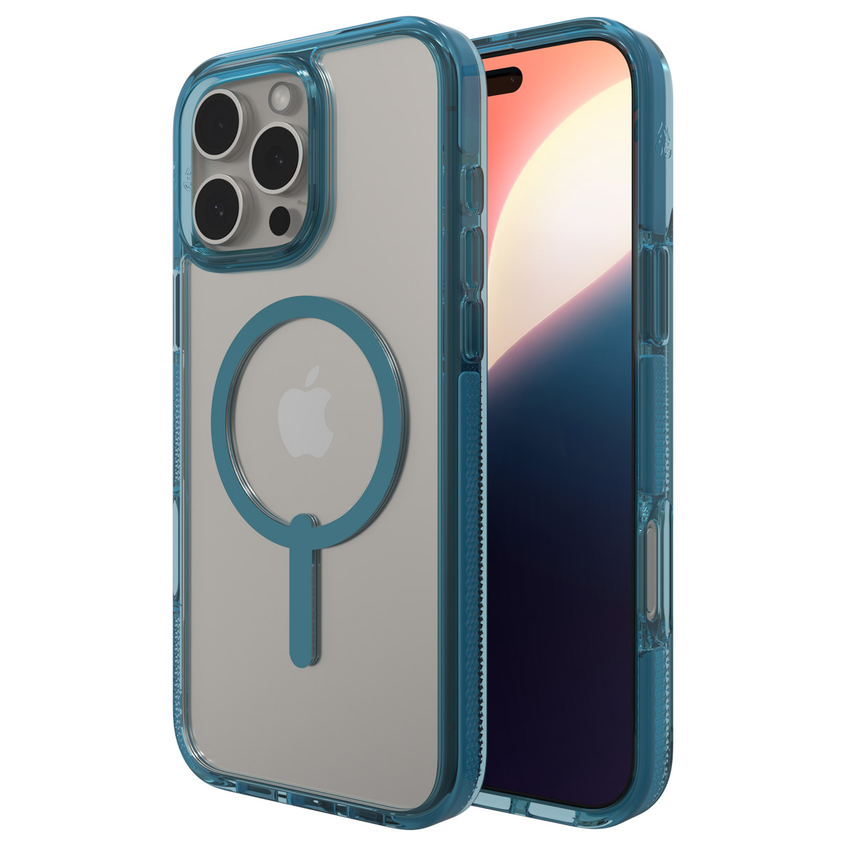 ZAGG Coque Santa Cruz Snap avec MagSafe Apple iPhone 16 Pro Max - Clear / Blue