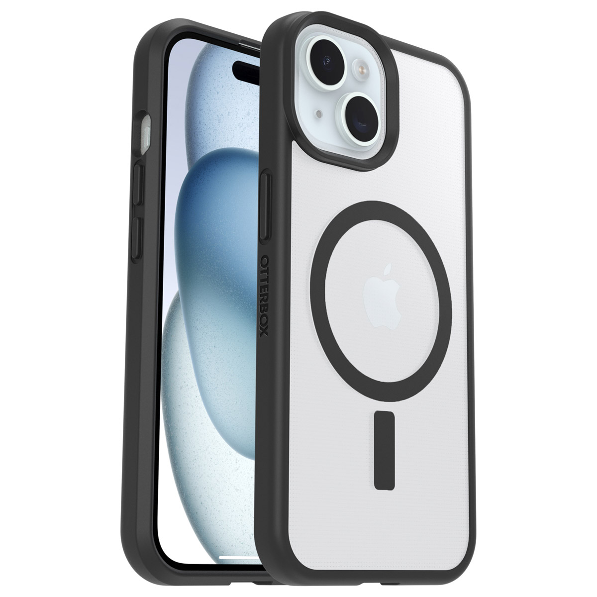 OtterBox Coque React MagSafe Apple iPhone 17e / 16e / 15 / 14 / 13 - Clear / Black