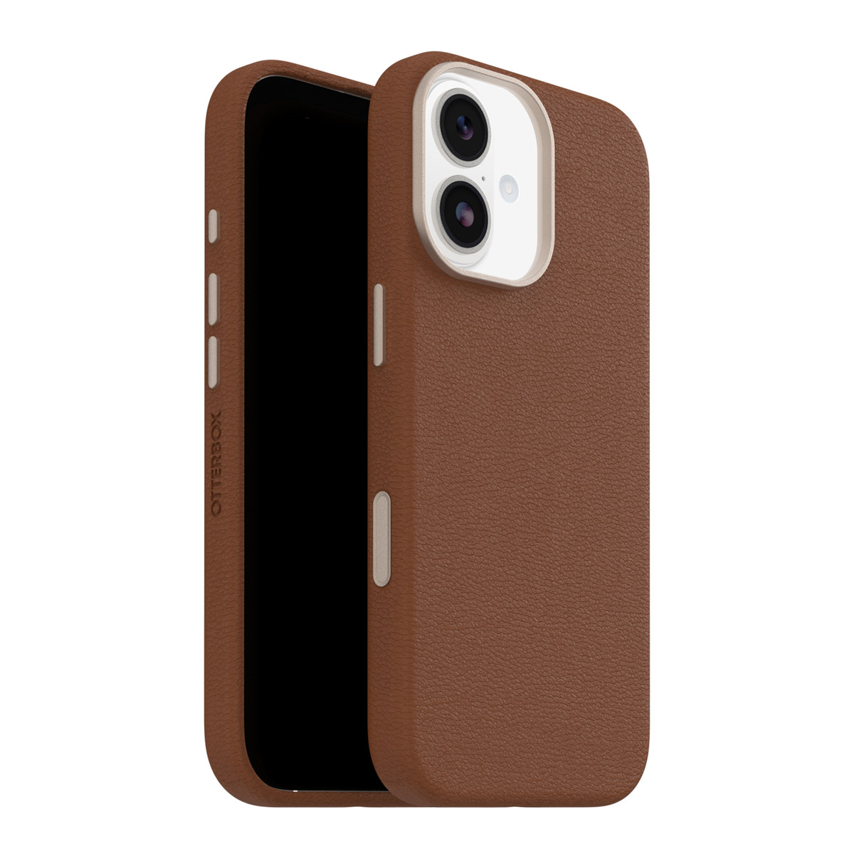 OtterBox Coque en cuir de cactus Symmetry MagSafe Apple iPhone 17 - Desert Sadle