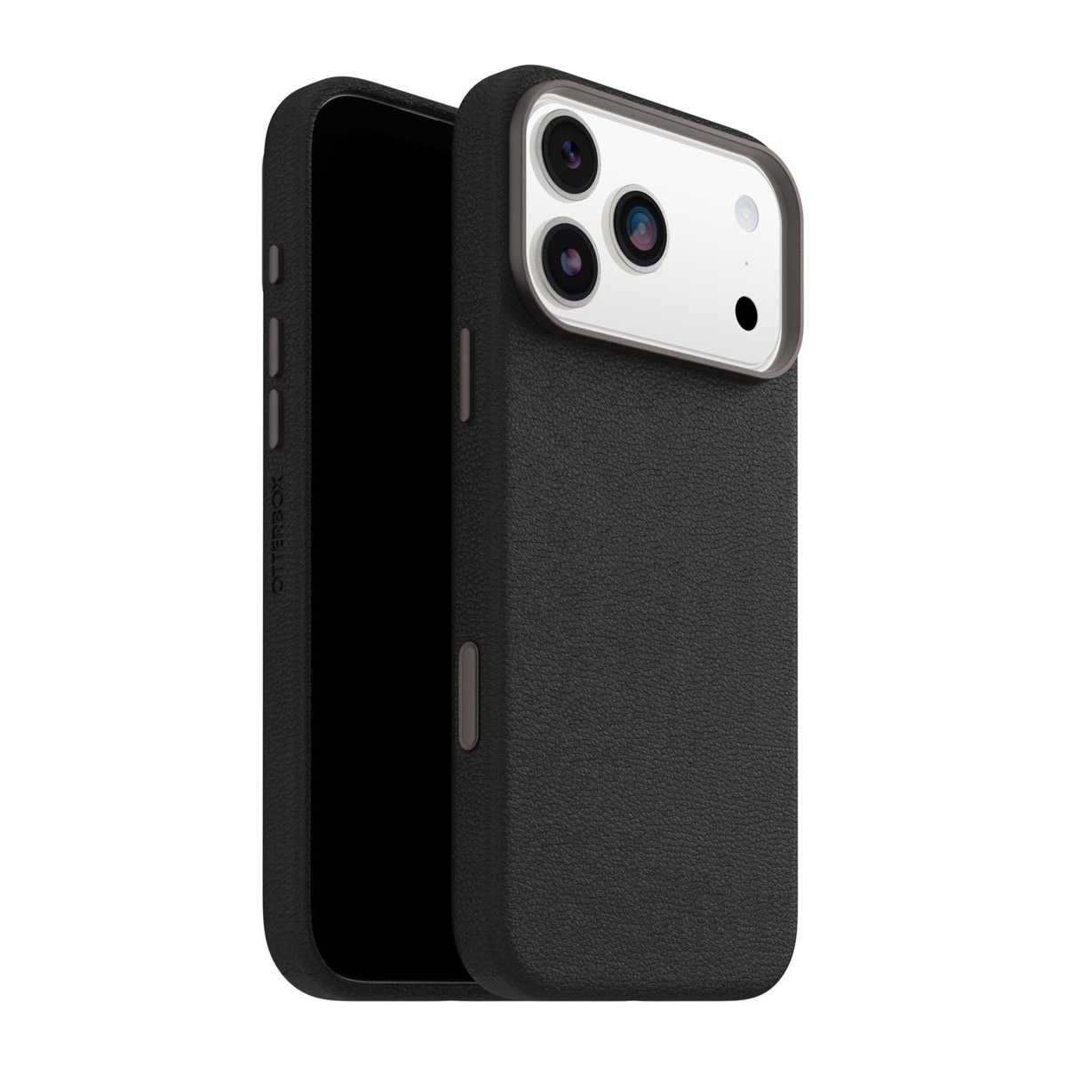 OtterBox Coque en cuir de cactus Symmetry MagSafe Apple iPhone 17 Pro Max - Noir Ash