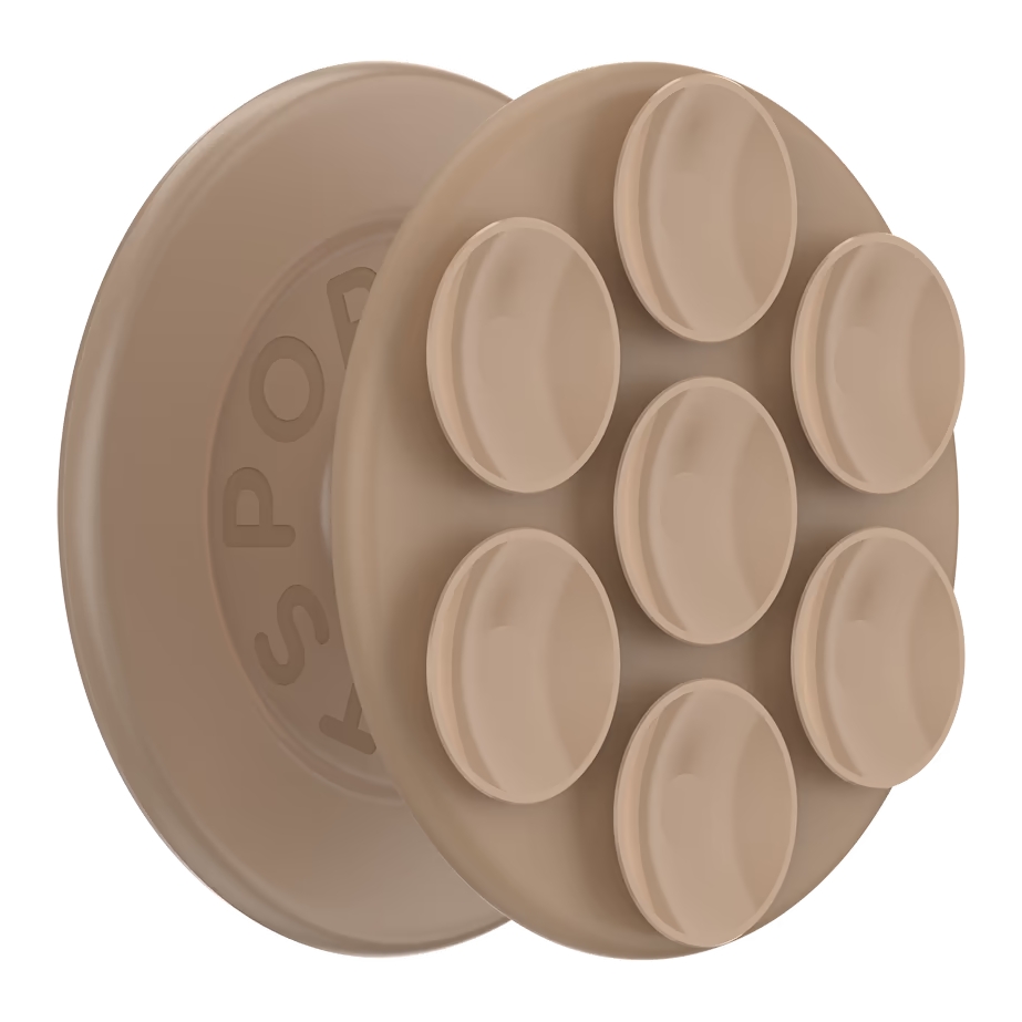 PopSockets Suck-Up Grip & Mount - MagSafe Zuignap - Latte