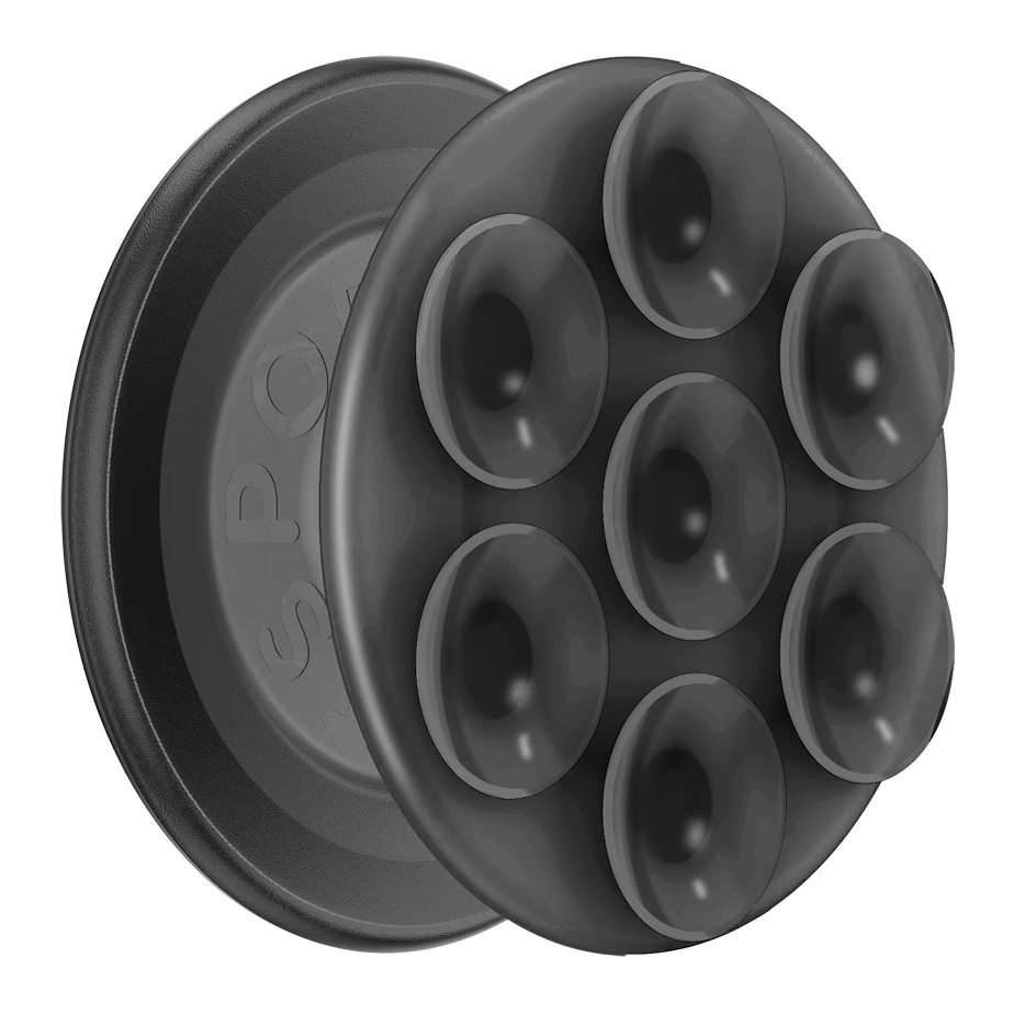 PopSockets Suck-Up Grip & Mount - MagSafe Zuignap - Translucent Black