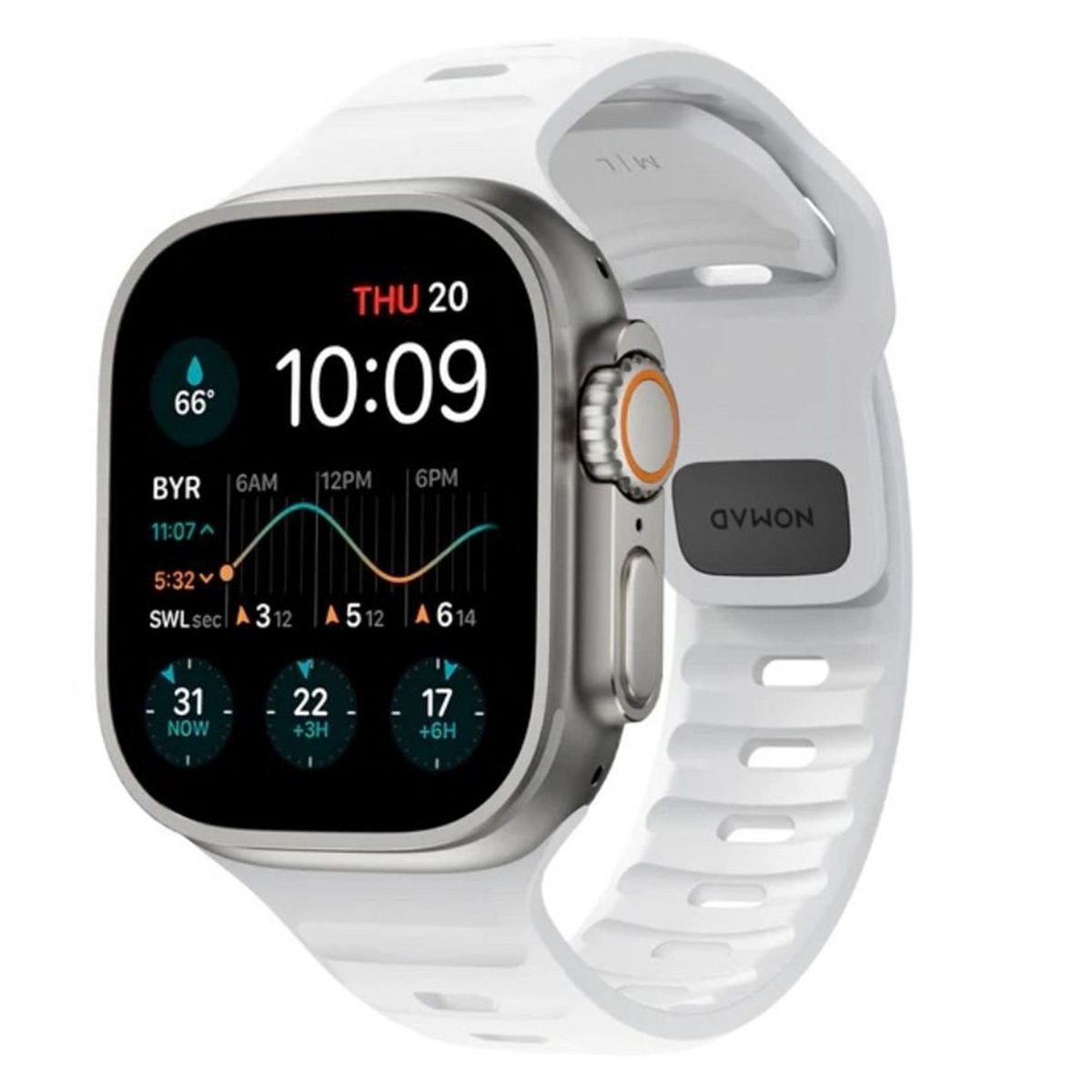 Nomad Bracelet Sport FKM Apple Watch | 38/40/41/42 mm - Blanc