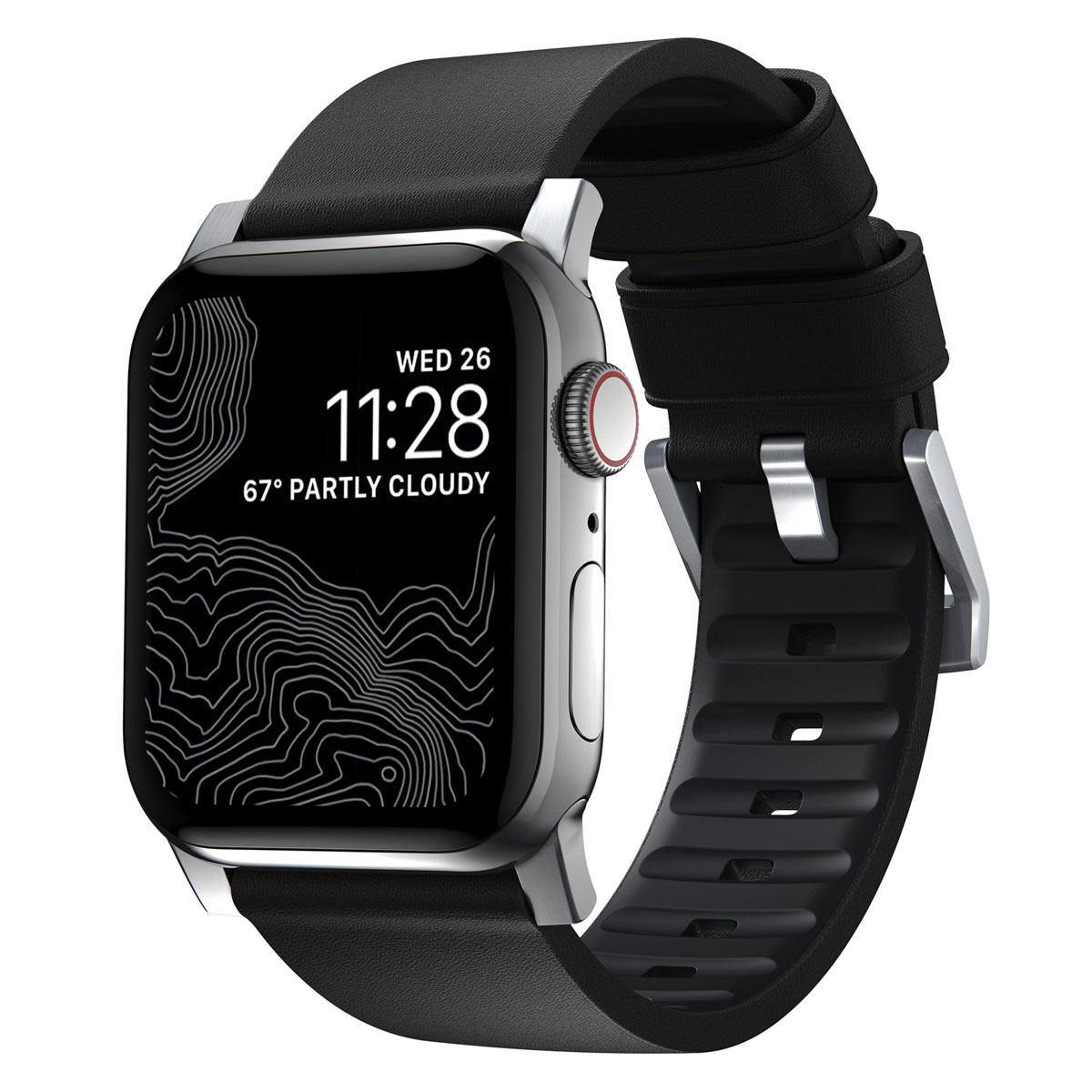 Nomad Bracelet Active Pro Apple Watch | 44/45/46/49 mm - Black / Silver