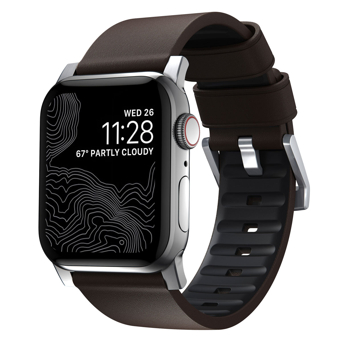 Nomad Bracelet Active Pro Apple Watch | 44/45/46/49 mm - Brown / Silver