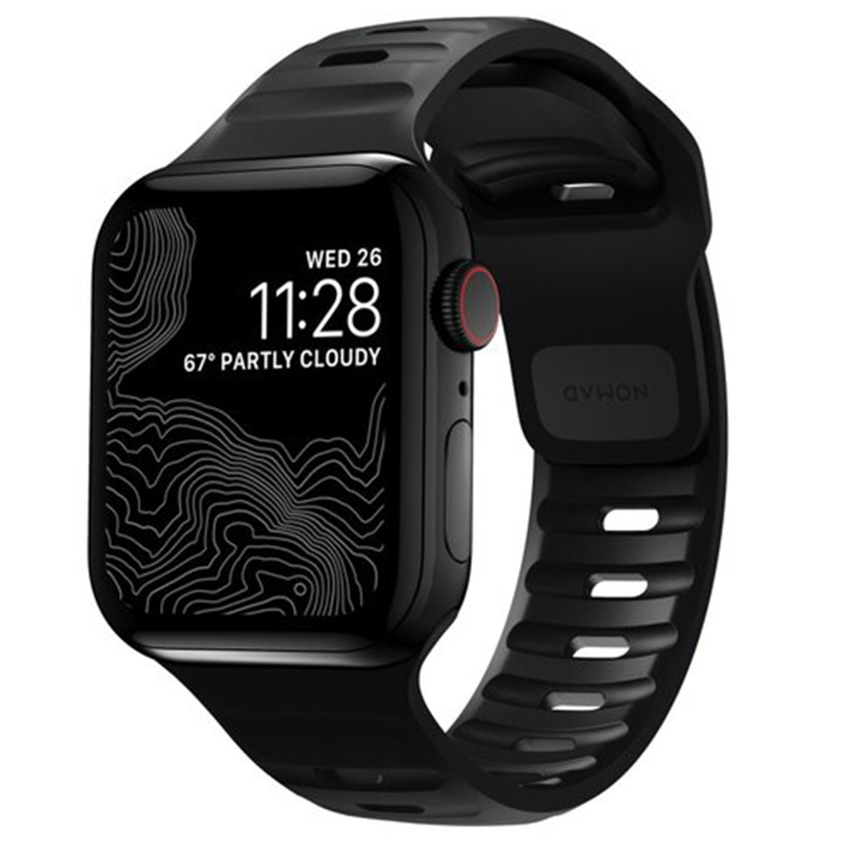Nomad Bracelet Sport FKM Apple Watch | 38/40/41/42 mm - Noir