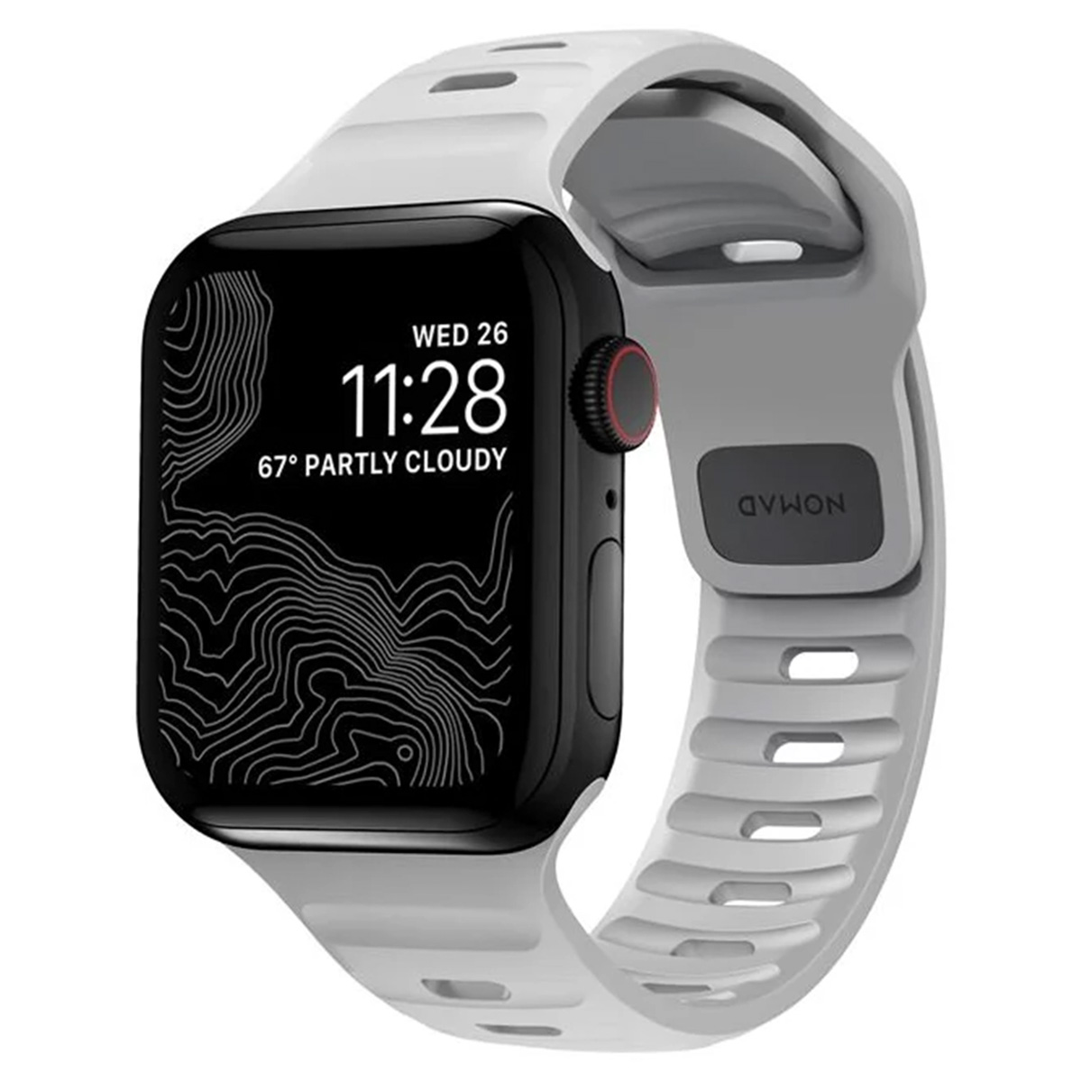 Nomad Bracelet Sport FKM Apple Watch | 38/40/41/42 mm - Lunar Gray