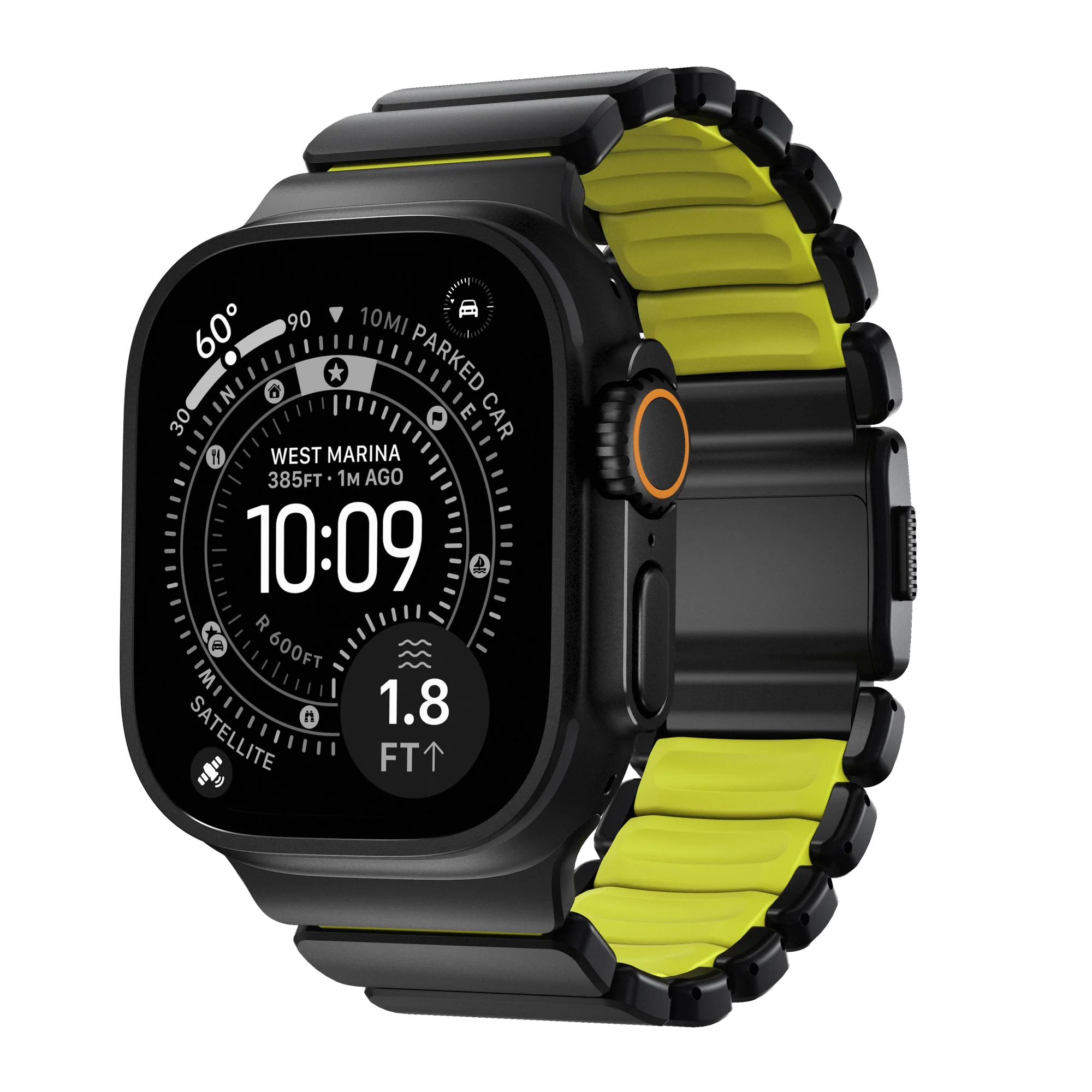 Nomad Bracelet Stratos Apple Watch | 44/45/46/49 mm - Volt / Black Titanium