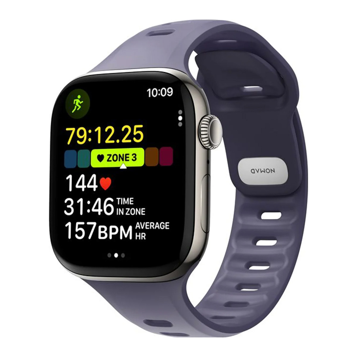 Nomad Bracelet Tempo en silicone Apple Watch | 38/40/41/42 mm - Purple