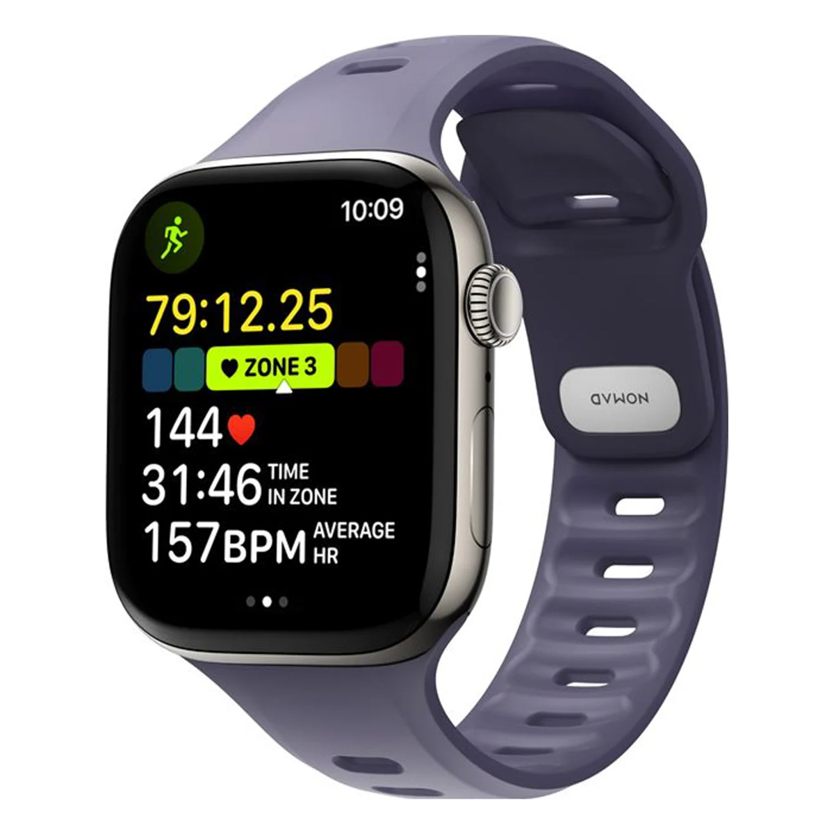 Nomad Bracelet Tempo en silicone Apple Watch | 44/45/46/49 mm - Purple