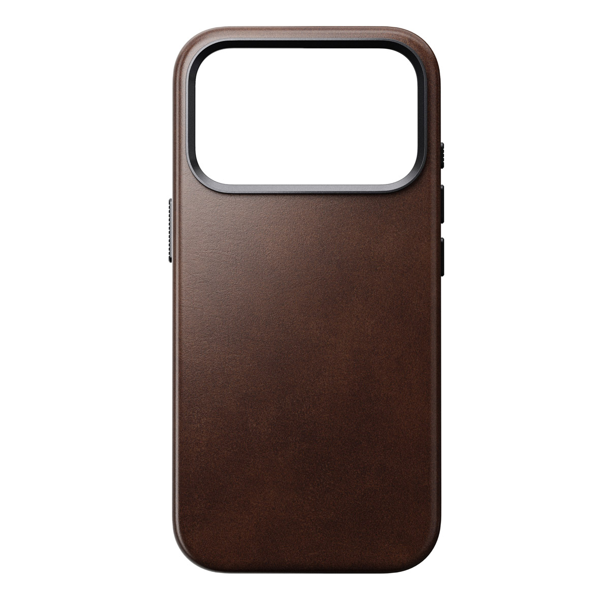 Nomad Traditional Horween Leather Backcover met MagSafe voor de Apple iPhone 17 Pro - Rustic Brown