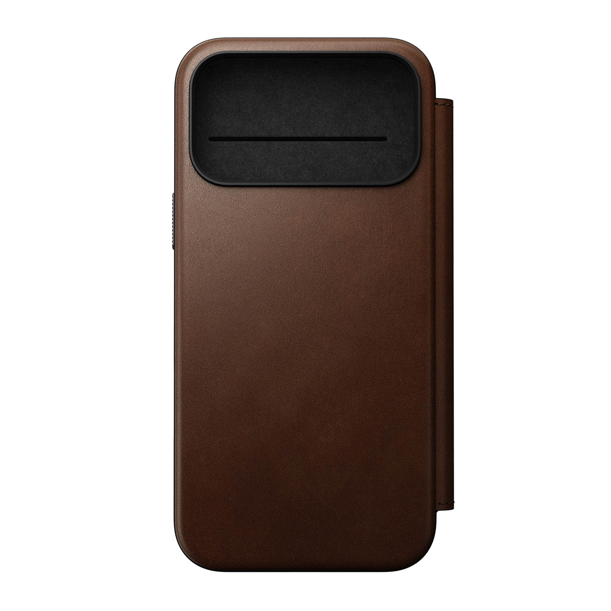 Nomad Modern Leather FolioBookcase voor de Apple iPhone 17 Pro Max - Bruin