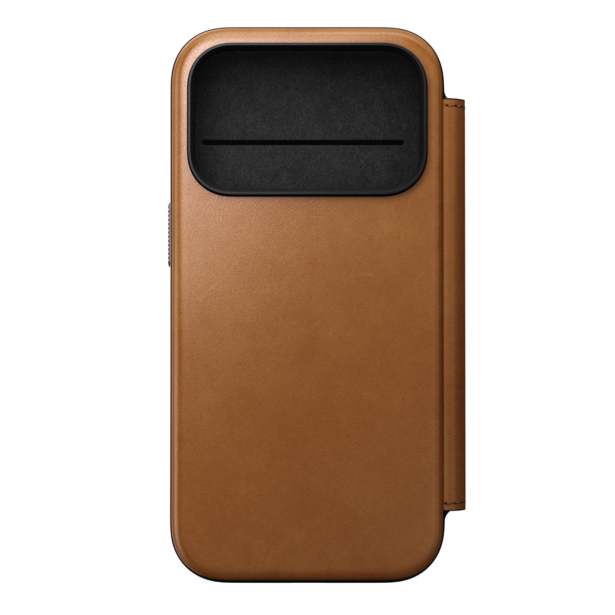 Nomad Modern Leather FolioBookcase voor de Apple iPhone 17 Pro - English Tan