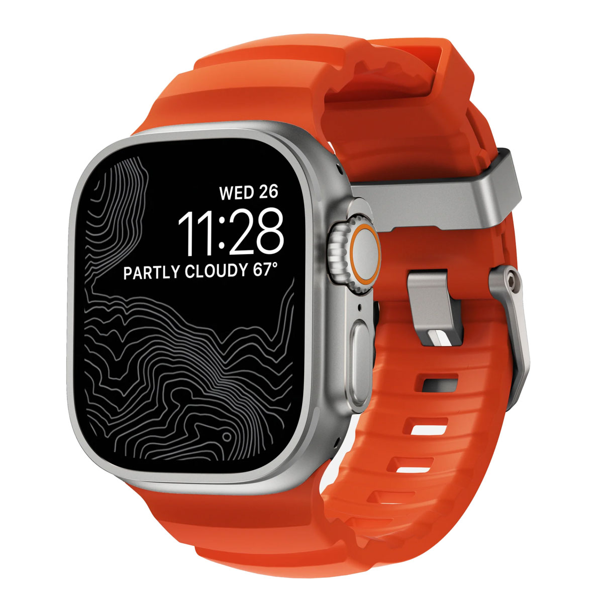 Nomad Bracelet Rocky Point Apple Watch | 44/45/46/49 mm - Magma